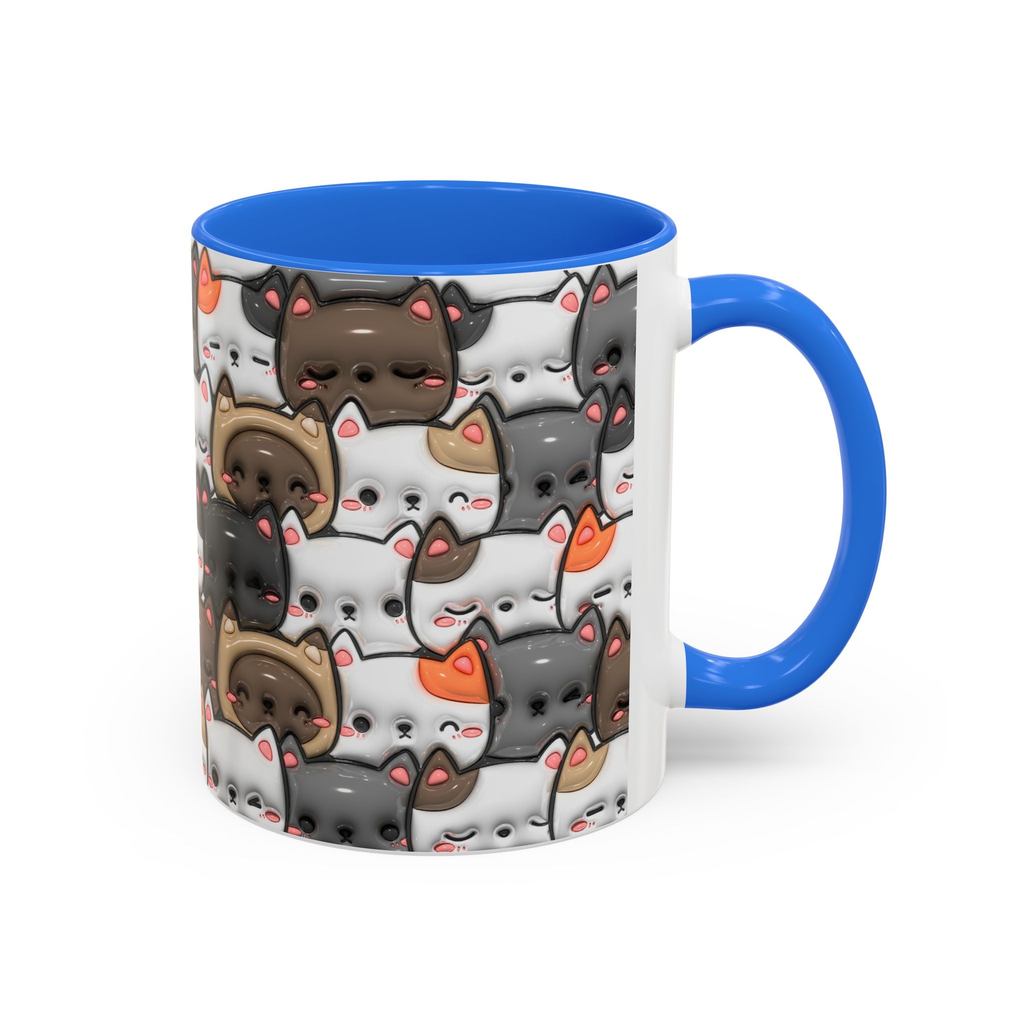 Colorful Cat Mugs - Cute Pet Lover Gift, Cat-Themed Coffee Cup, Cat Lover's Mug, Fun Kitchen Decor, Feline Art Drinkware