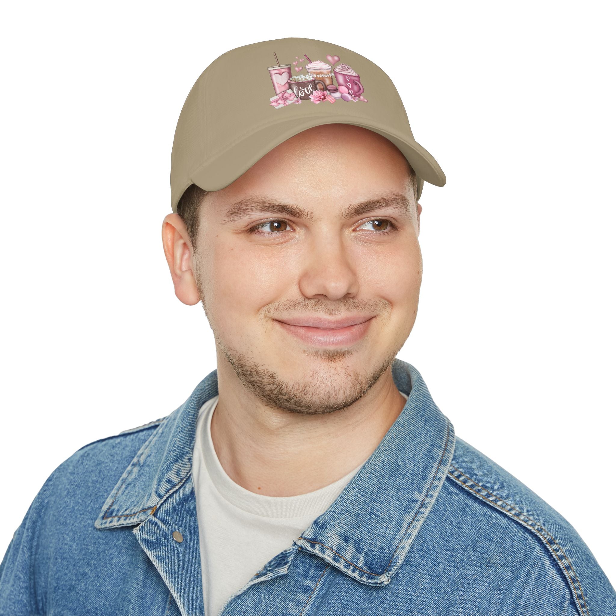 Love and Coffee Low Profile Baseball Cap