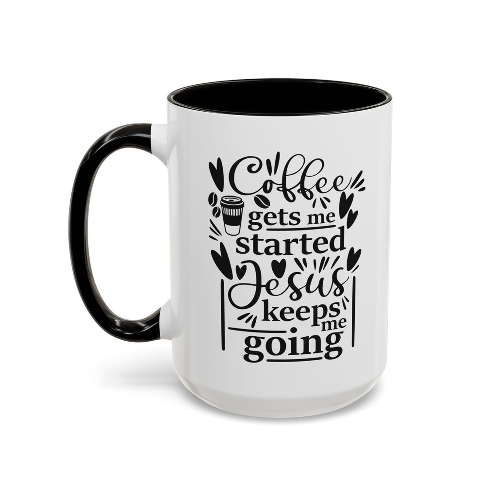 Faithful Morning Mug, Christian Coffee Cup, Religious Tea Mug, Jesus and Coffee Drinkware, Colorful Ceramic Mug