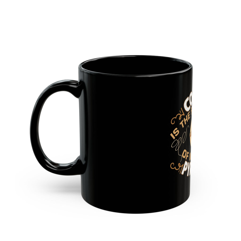 Coffee is the Foundation of My Pyramid - Black Mug  11oz 15oz