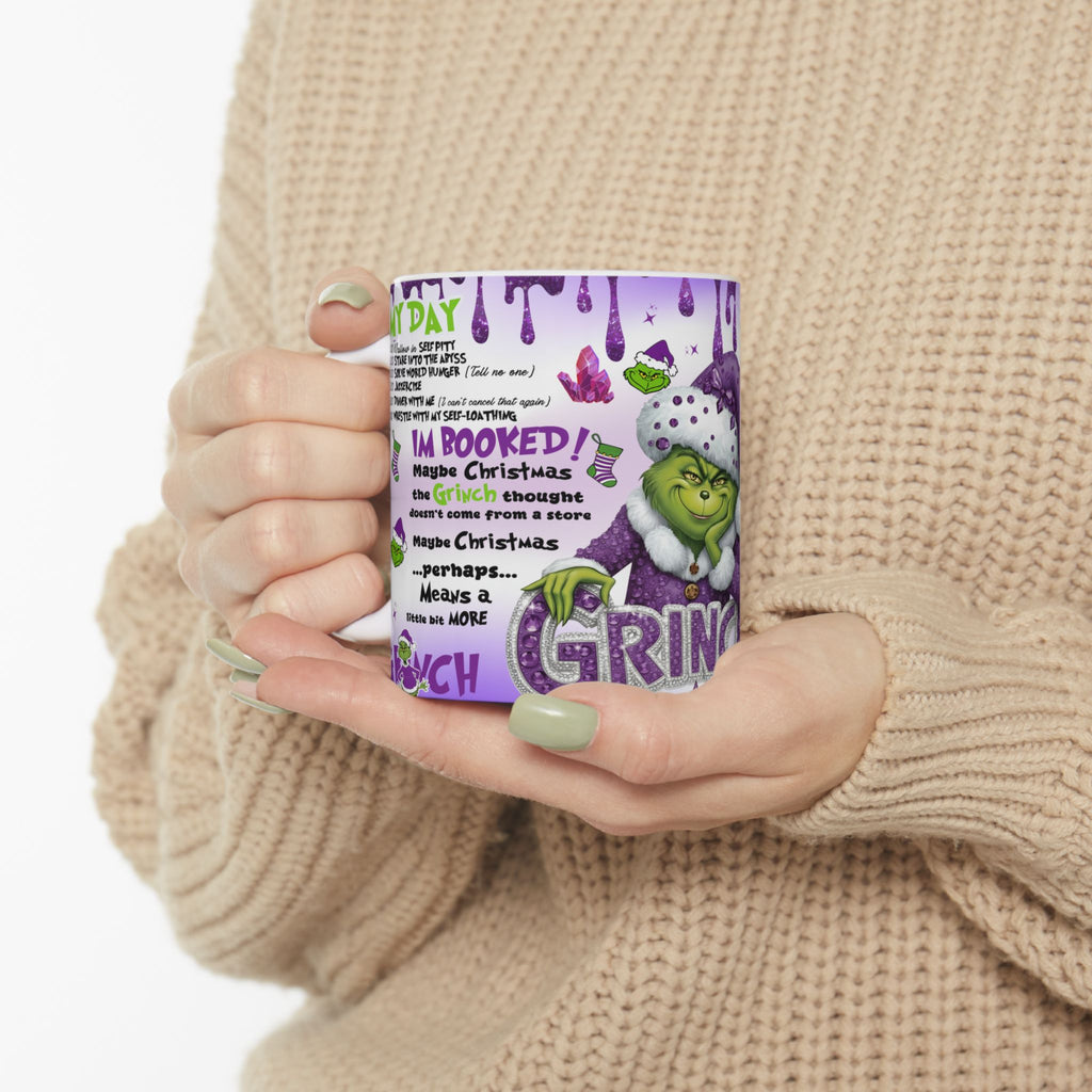 Whimsical Grinch Mug - Perfect Holiday Gift, Fun Coffee Cup, Festive Drinkware, Humor Collectible, Christmas Decor