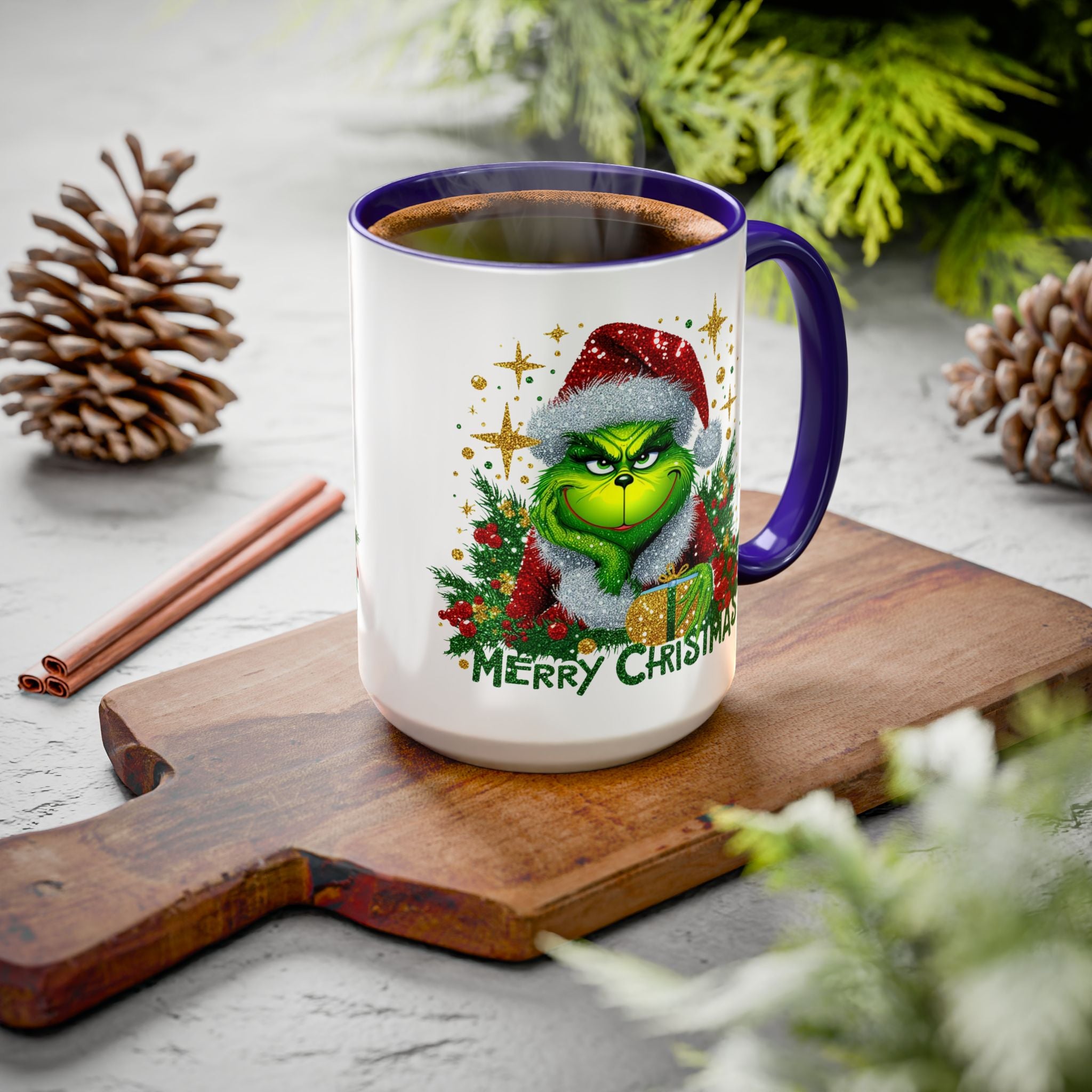 Grinchy Christmas Mug - 11oz & 15oz, Holiday Gift, Festive Beverage Cup, Winter Decorations, Fun Coffee Mug, Grinch Lover Gift