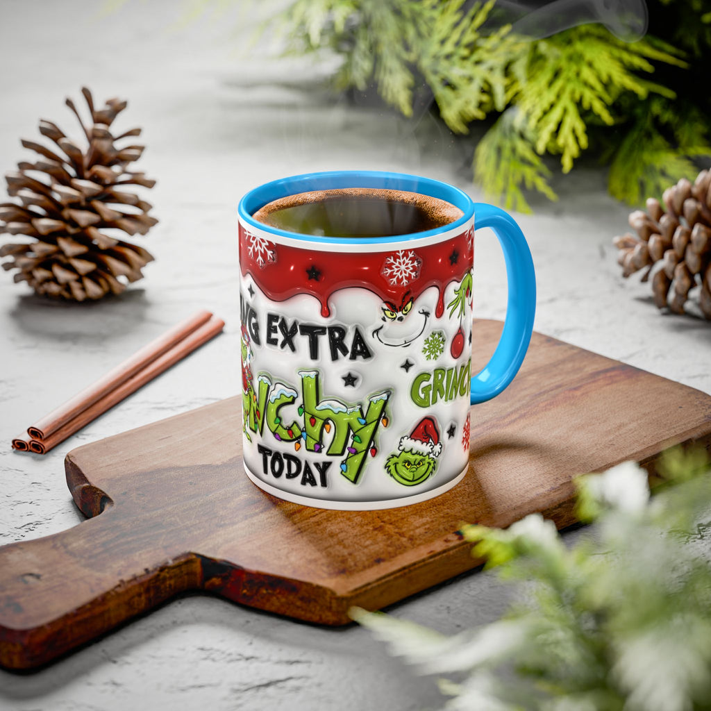 Grinch Holiday Mug - Feeling Extra Grinchy Today! Christmas Gift, Funny Coffee Cup, Holiday Decor, Winter Warmth