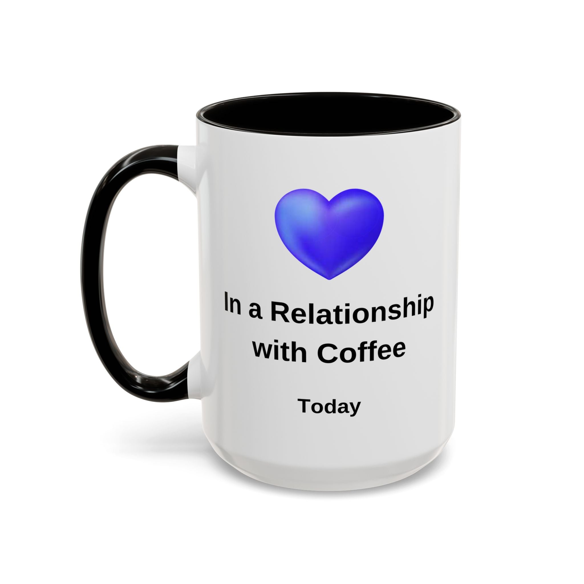 Coffee Lover Mug, Funny Coffee Cup Gift, Relationship with Coffee, Colorful Ceramic Mug, Coffee Addict Mug, Coffee Gift for Her, Coffee Mug