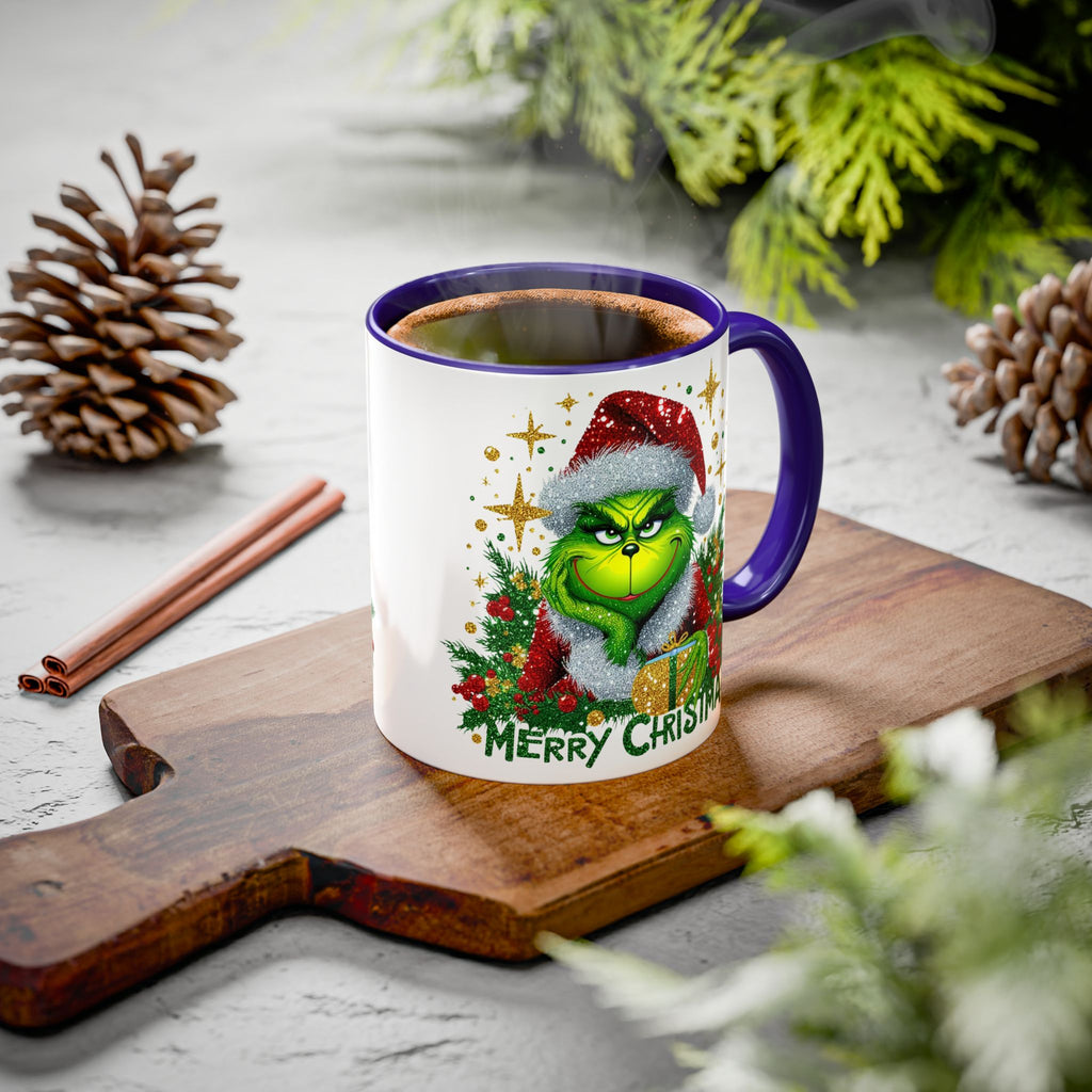 Grinchy Christmas Mug - 11oz & 15oz, Holiday Gift, Festive Beverage Cup, Winter Decorations, Fun Coffee Mug, Grinch Lover Gift