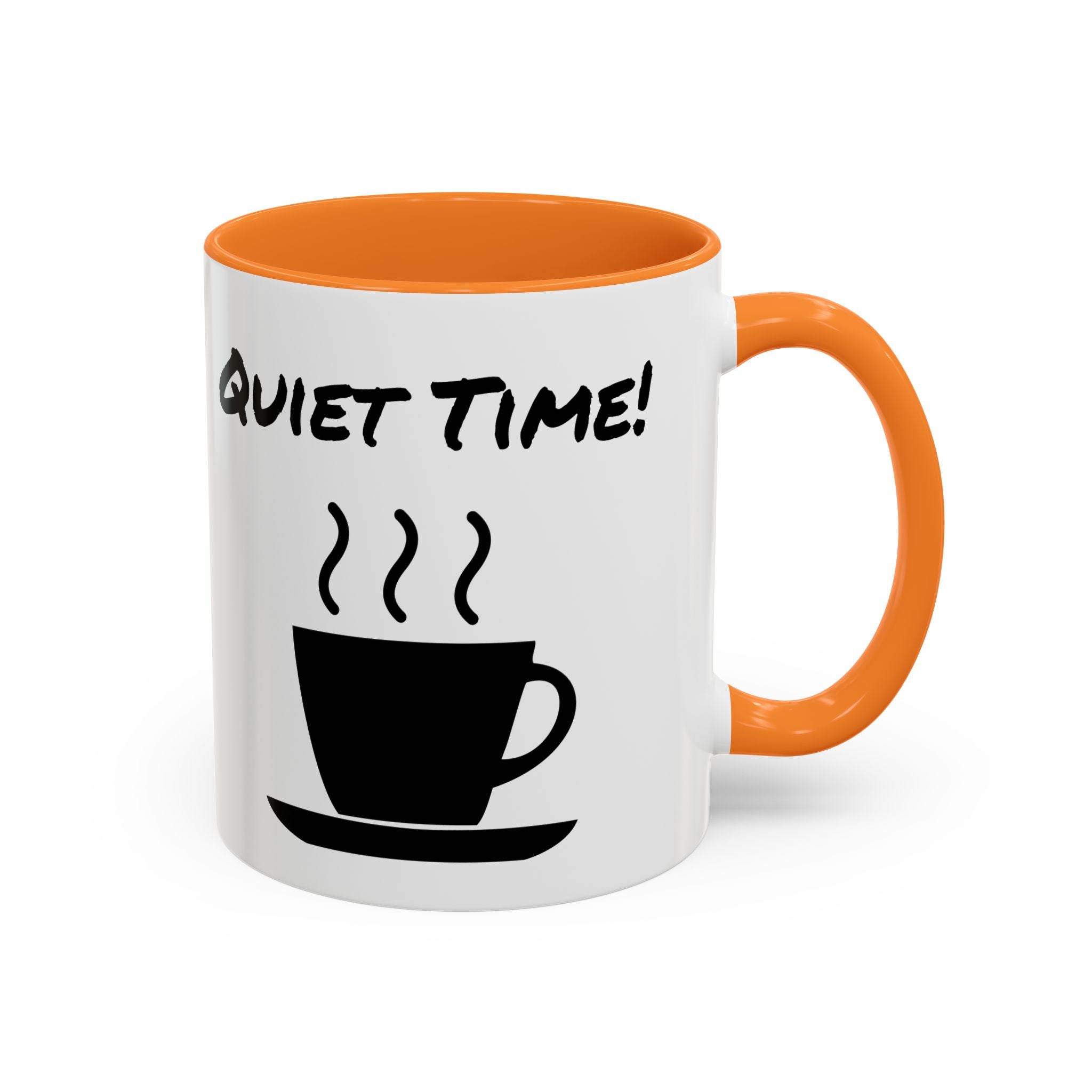 Quiet Time Coffee Mug — Black Accent 11oz/15oz