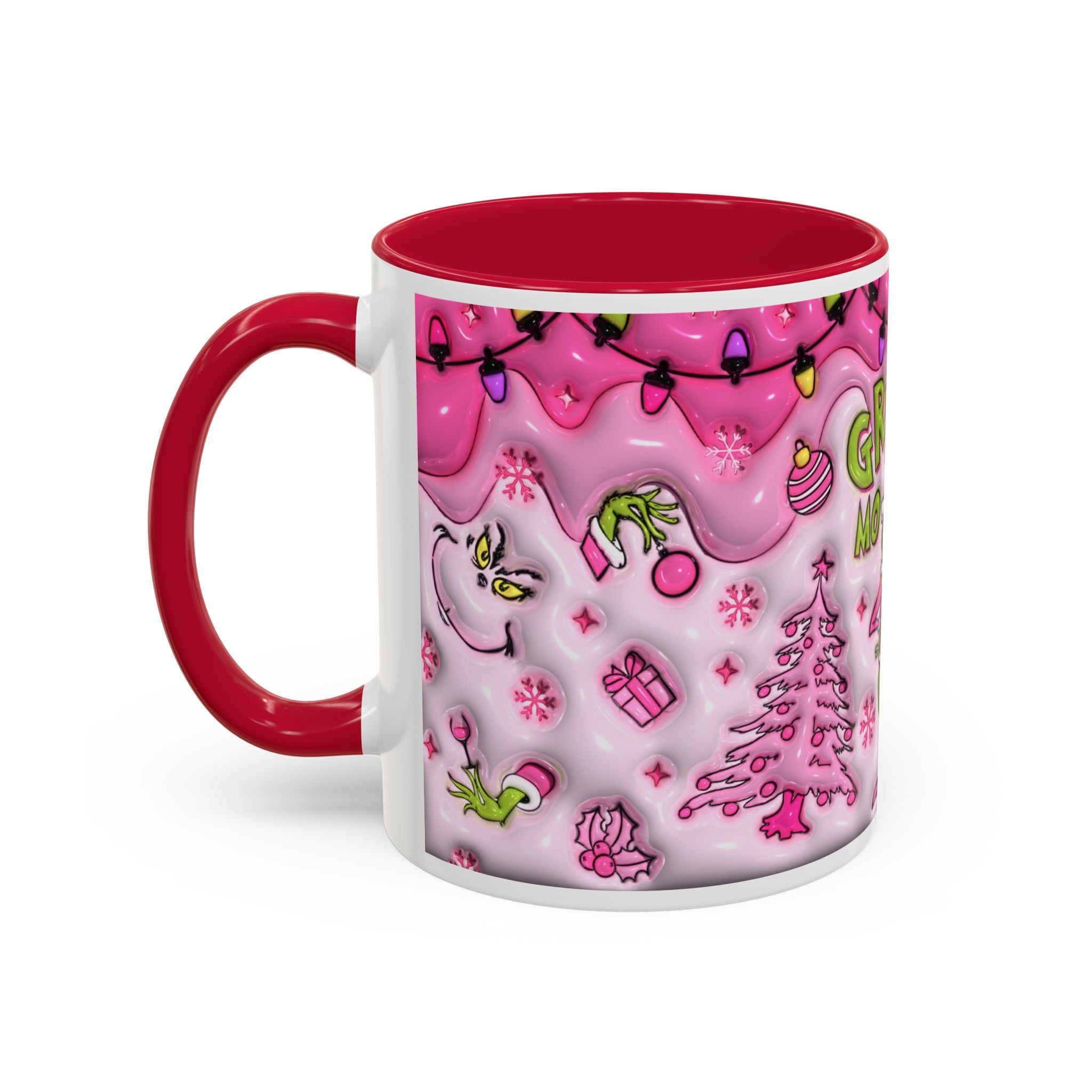 Colorful Grinch Mug, Holiday Gift, Whimsical Drinkware, Festive Coffee Cup, Christmas Decor, Grinch Mode Mug