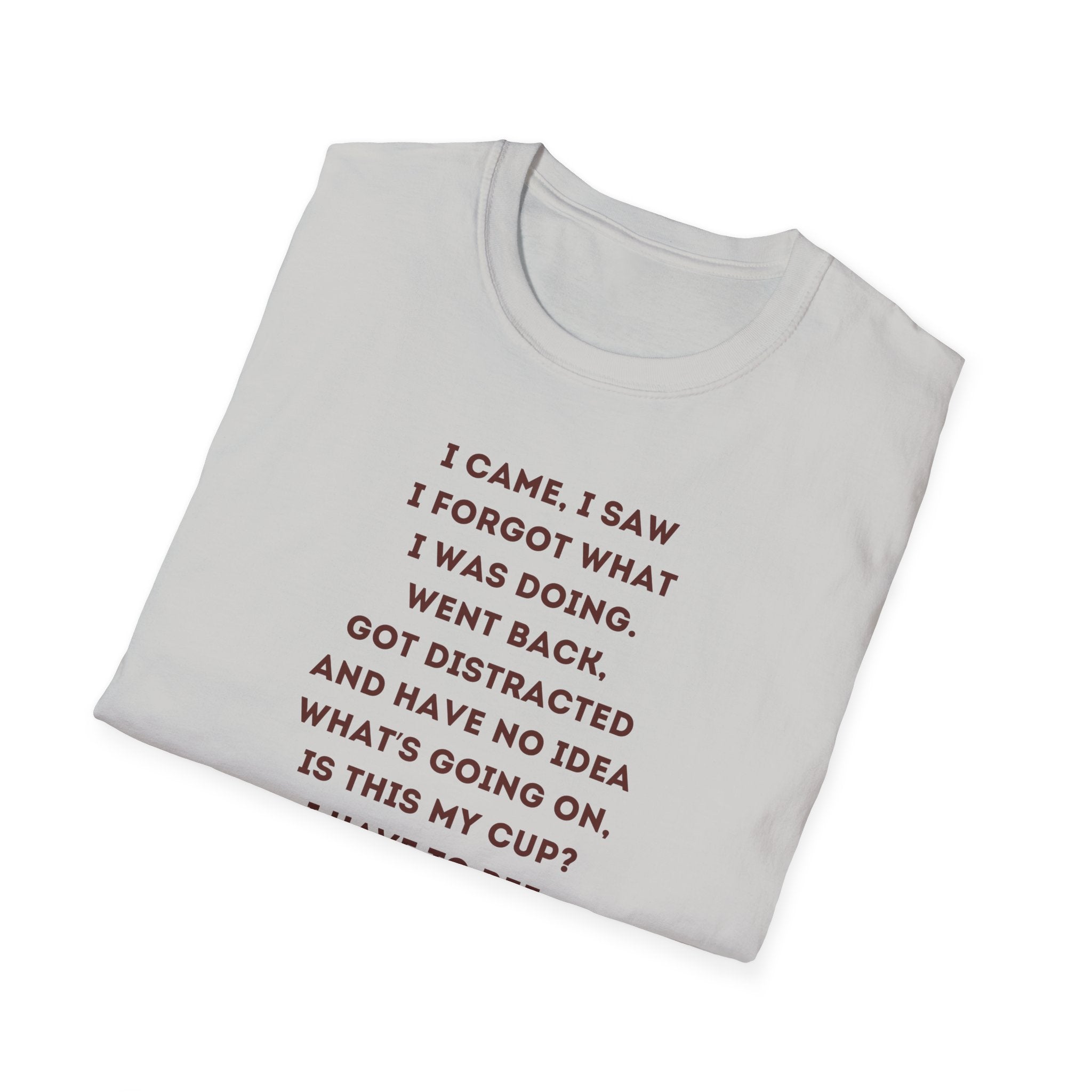 Funny Coffee Memory Poem T-Shirt | Cute Character Holding Coffee