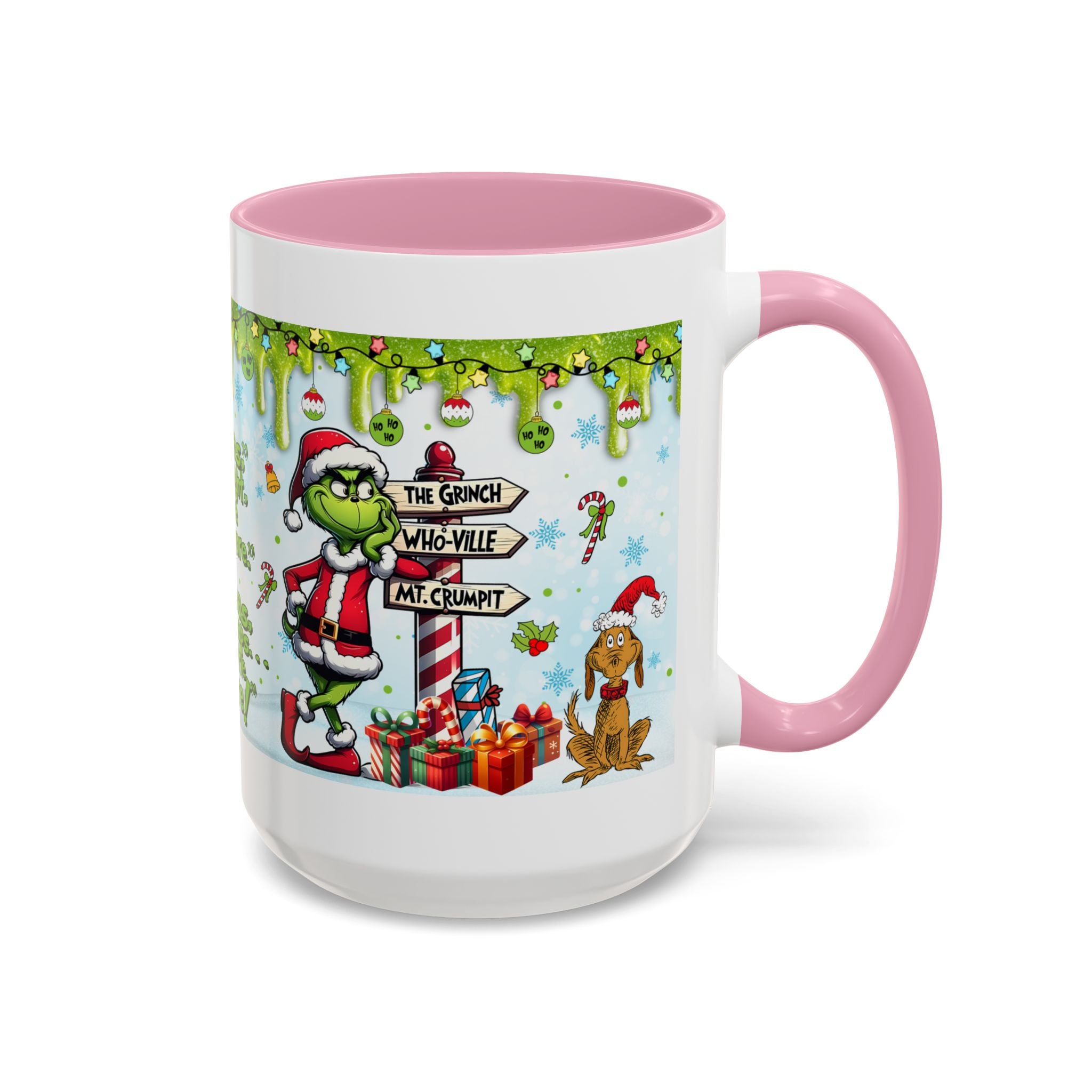 Grinch Christmas Mug | Colorful 11oz 15oz Ceramic Coffee Cup