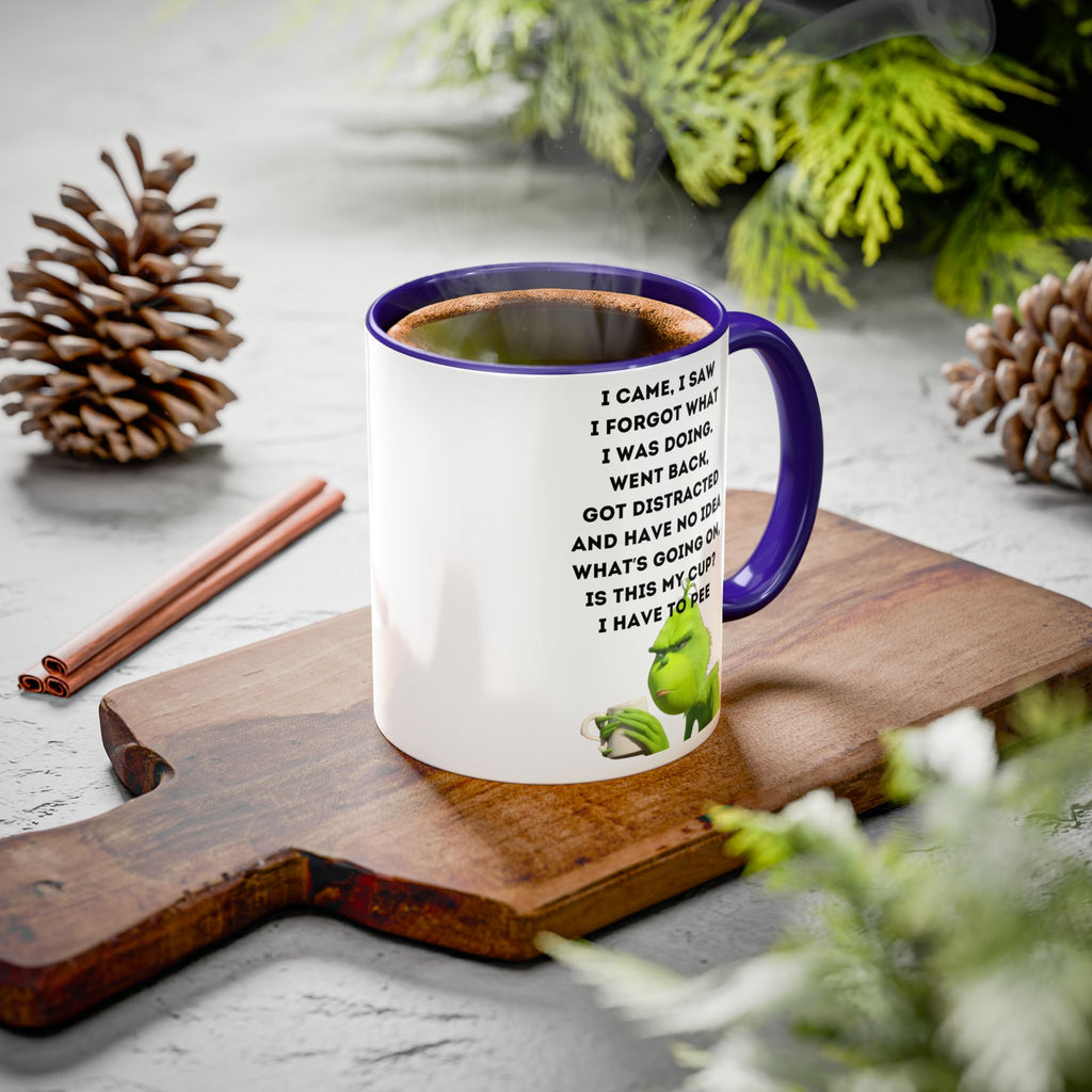 Colorful Grinch Coffee Mug, Fun Holiday Gift, Funny Tea Cup, Quirky Kitchen Decor, Grinch Fan Mug, Christmas Gift Idea