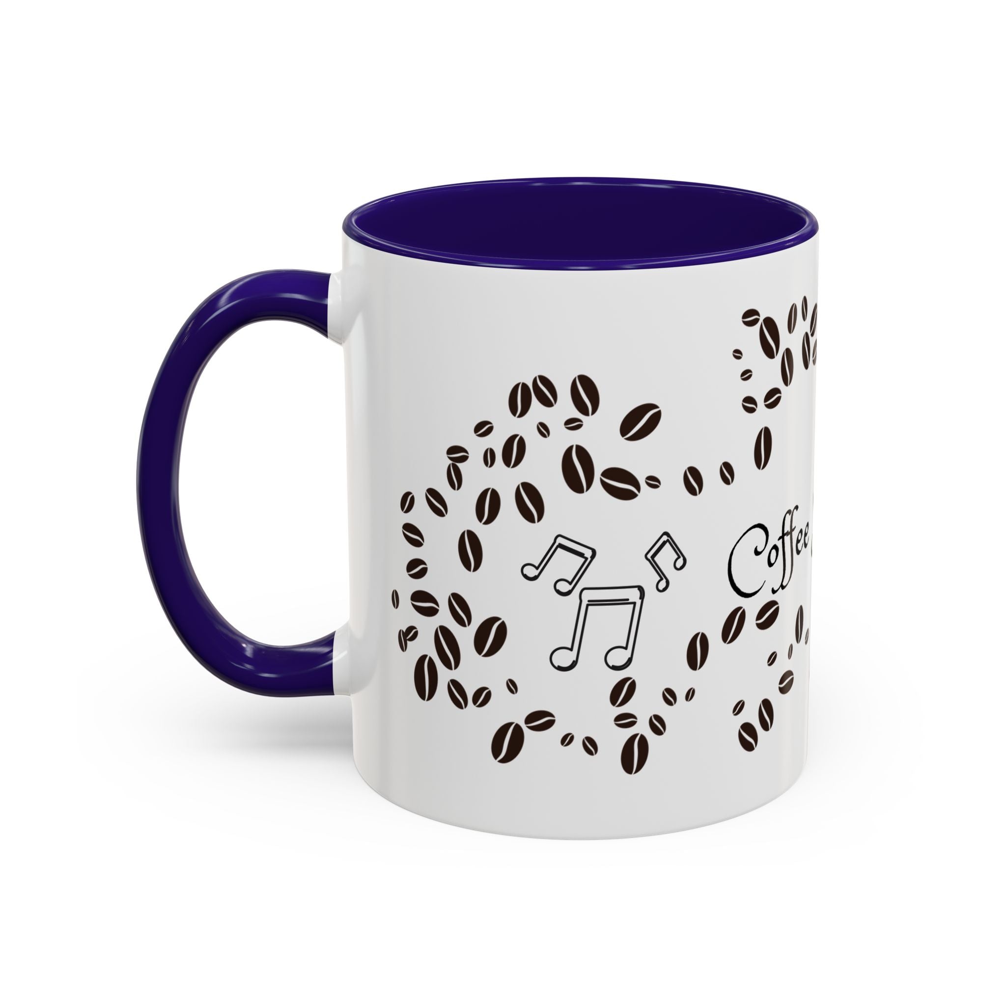 Coffee Sings to Me Mug — 11oz/15oz Ceramic Coffee Bean Music Mug