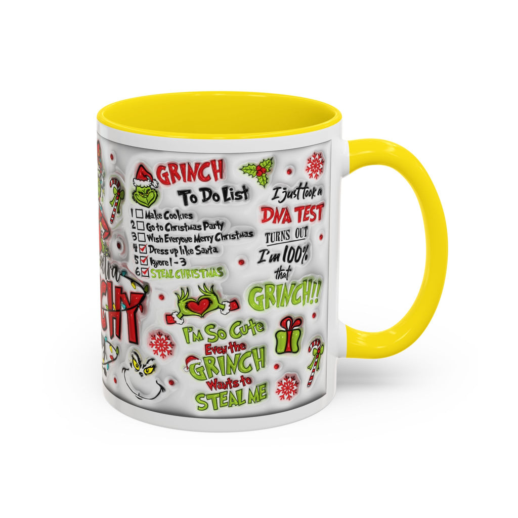 Grinchy Holiday Coffee Mug — "Feeling Extra Grinchy Today" Accent Mug (11/15oz)