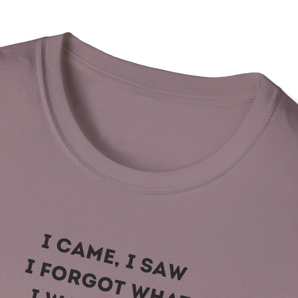 Forgetful Mini Character I Have To Pee T-Shirt | Funny Quote Tee