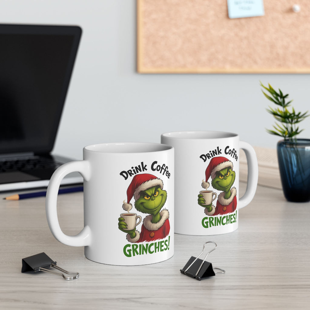 Grinch Coffee Ceramic Mug - Perfect Holiday Gift, Xmas Mug, Funny Coffee Cup, Grinch Lovers, Christmas Decor