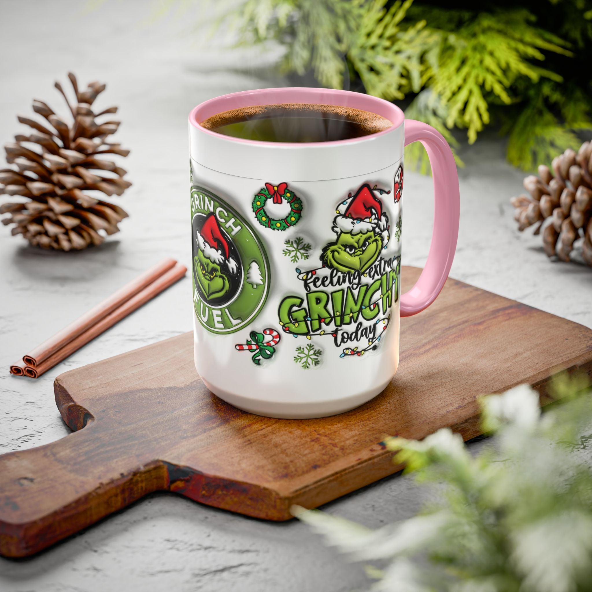 Grinch-themed Coffee Mug, Fun Holiday Gift, Christmas Mug, Grinch Fuel, Unique Grinchy Decor, Extra Grinchy Mug