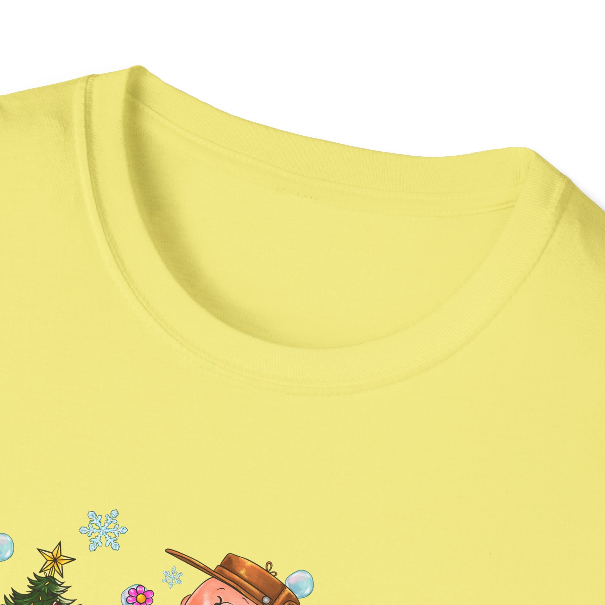 Holiday Cartoon Characters T-Shirt | Christmas Kids Crew Illustration