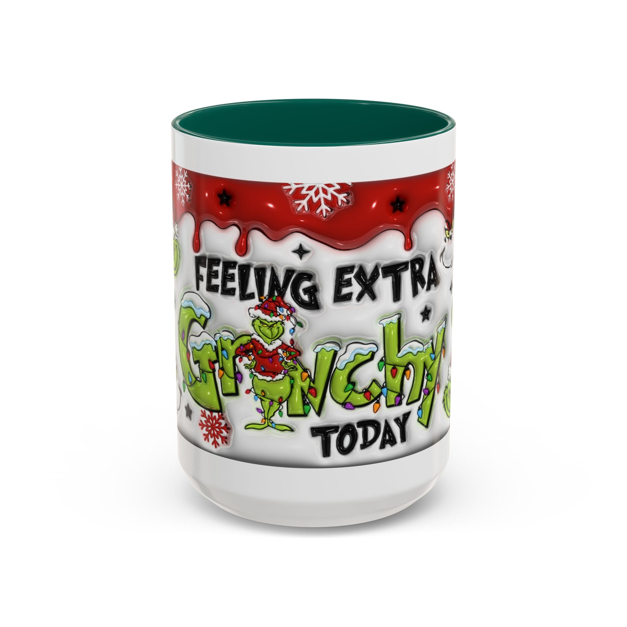 Grinch Holiday Mug - Feeling Extra Grinchy Today! Christmas Gift, Funny Coffee Cup, Holiday Decor, Winter Warmth