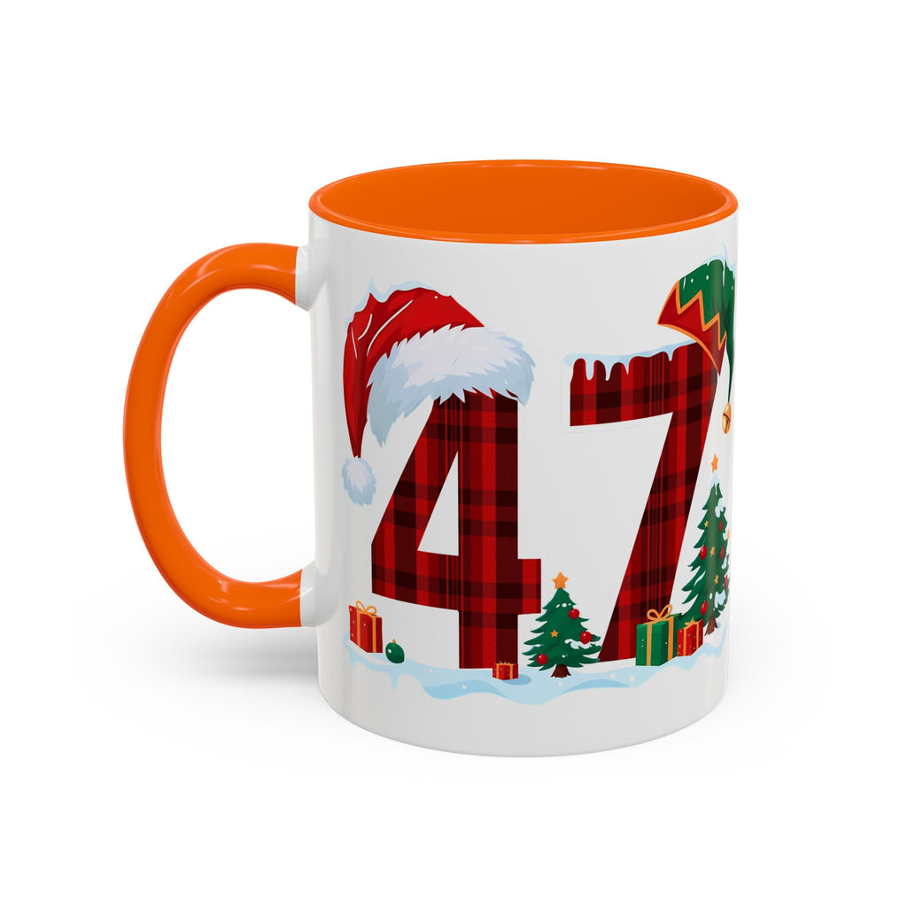 President 47 Trump Christmas Mug | Accent Coffee Mug