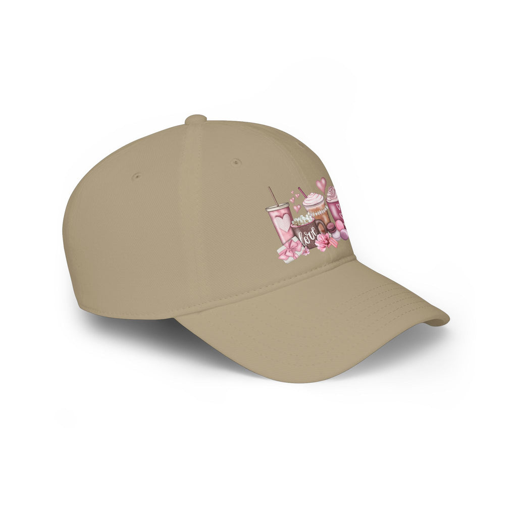 Love and Coffee Low Profile Baseball Cap