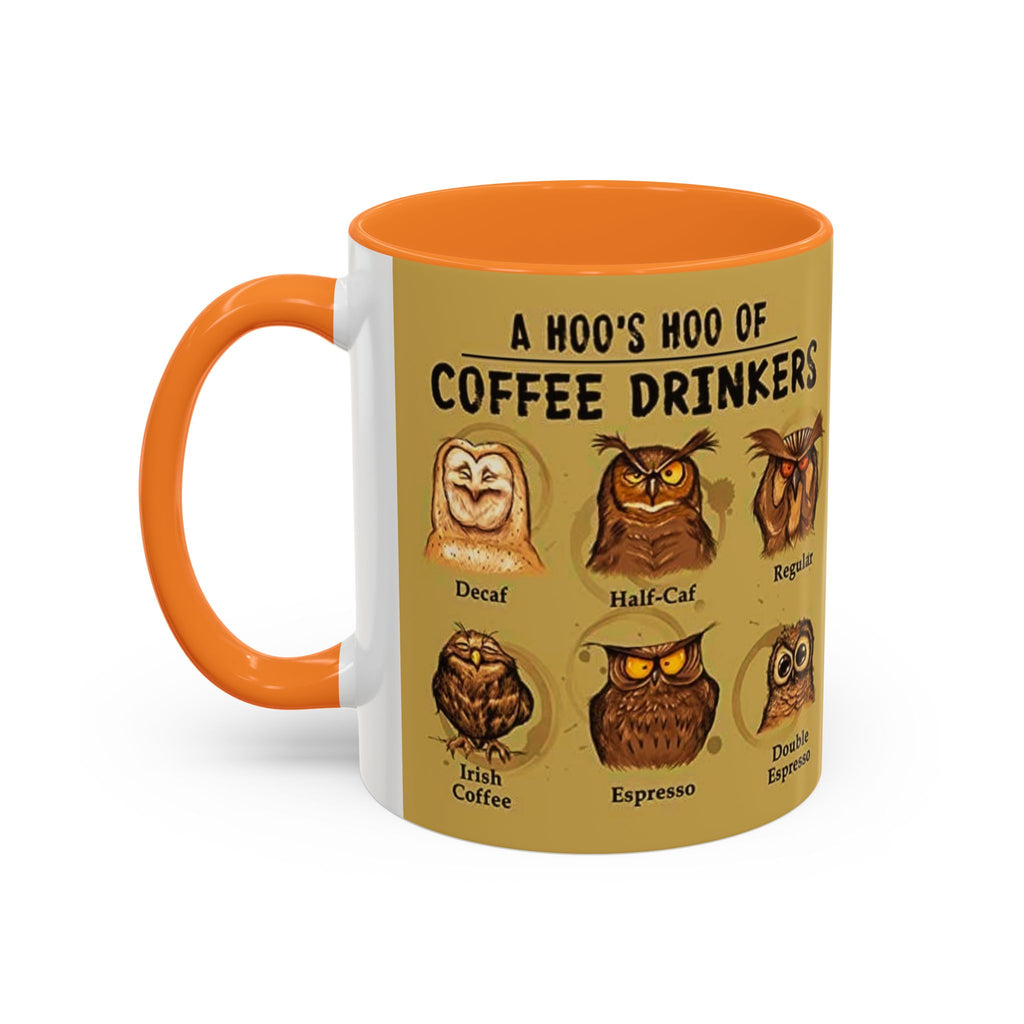 Coffee Owl Mug — "A Hoo's Hoo of Coffee Drinkers" 11oz/15oz