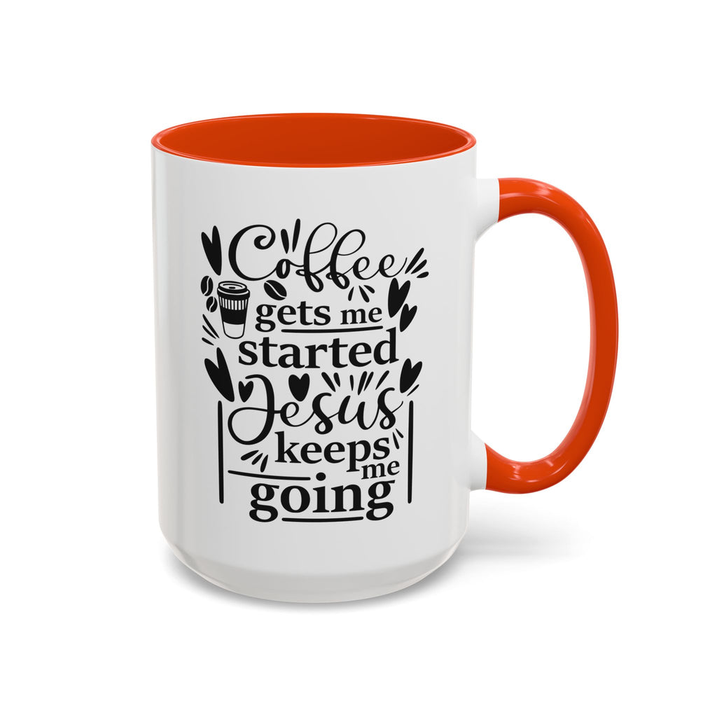 Faithful Morning Mug, Christian Coffee Cup, Religious Tea Mug, Jesus and Coffee Drinkware, Colorful Ceramic Mug