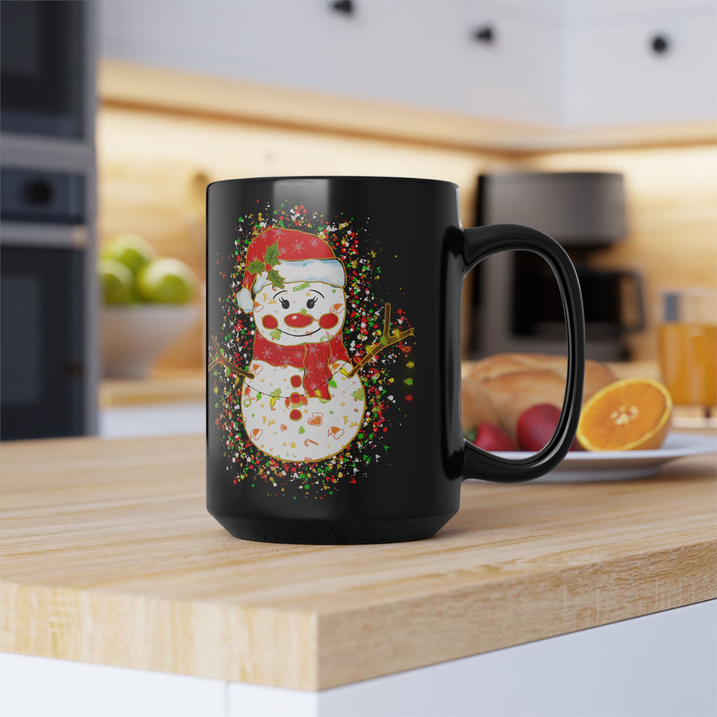 Festive Snowman Mug - Holiday Coffee Cup, Christmas Gift, Snowman Decor, Winter Mug, Hot Cocoa Mug