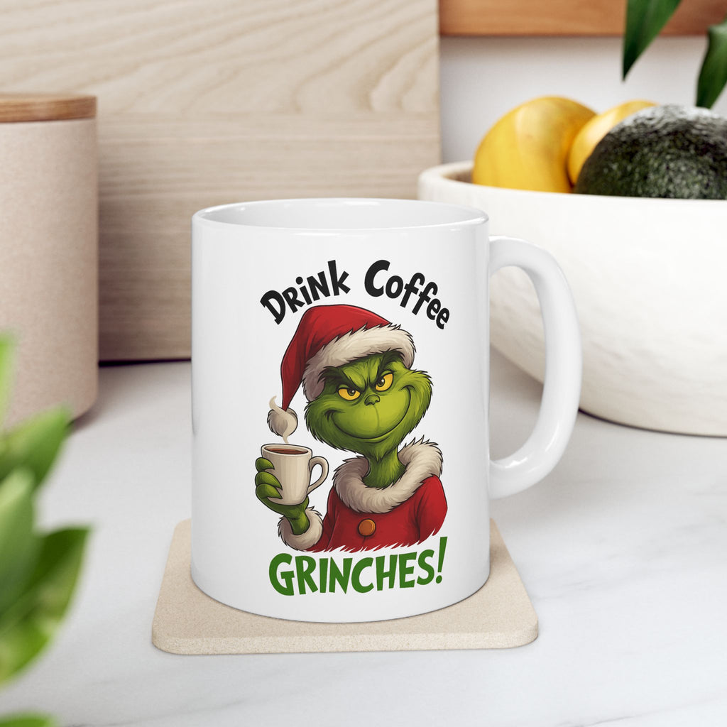 Grinch Coffee Ceramic Mug - Perfect Holiday Gift, Xmas Mug, Funny Coffee Cup, Grinch Lovers, Christmas Decor