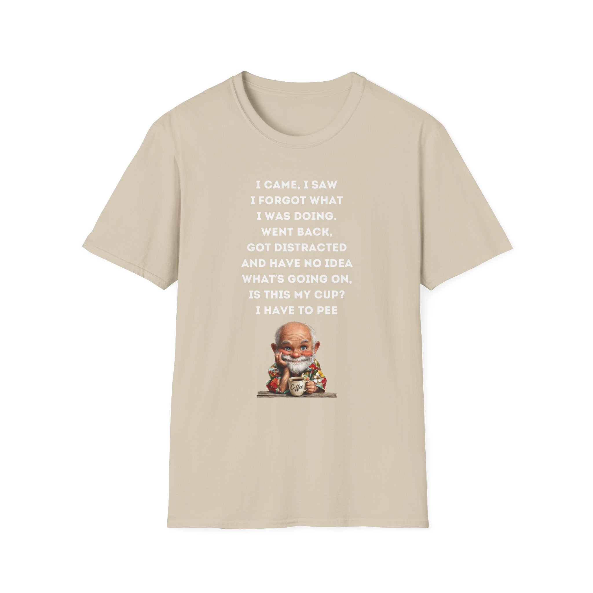 Funny Forgetful Grandpa Quote T-Shirt | Cute Elderly Character, Humorous Text