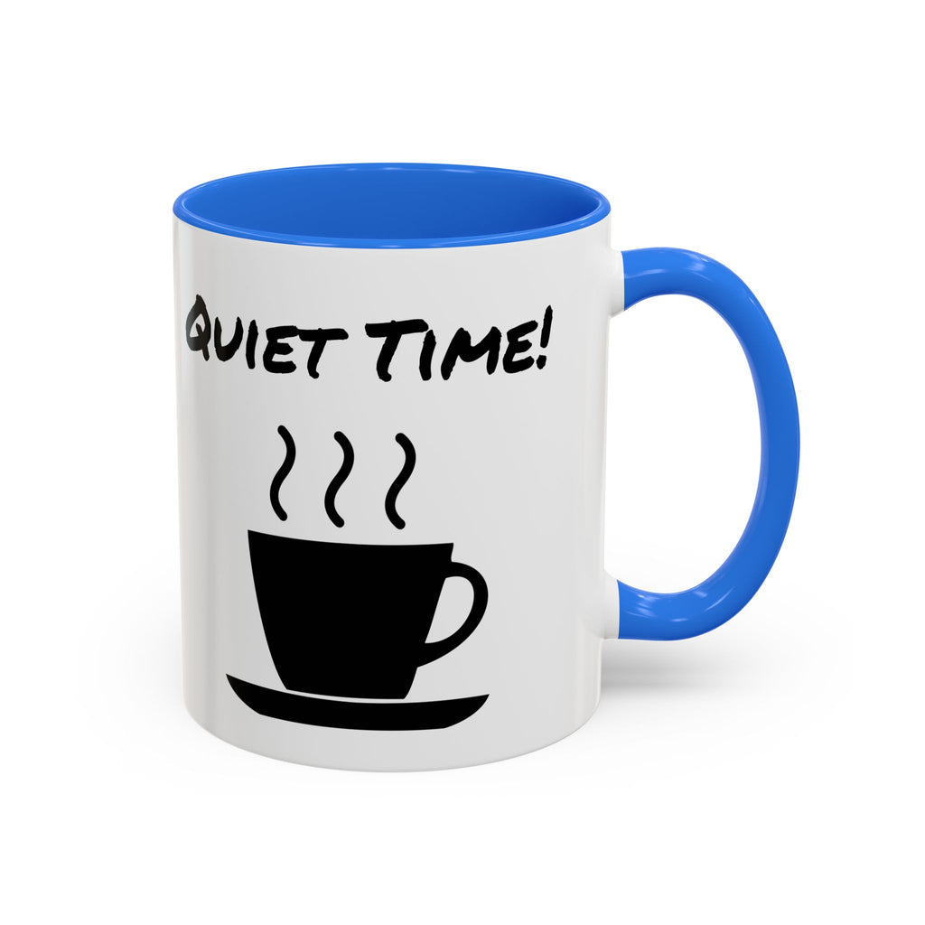 Quiet Time Coffee Mug — Black Accent 11oz/15oz