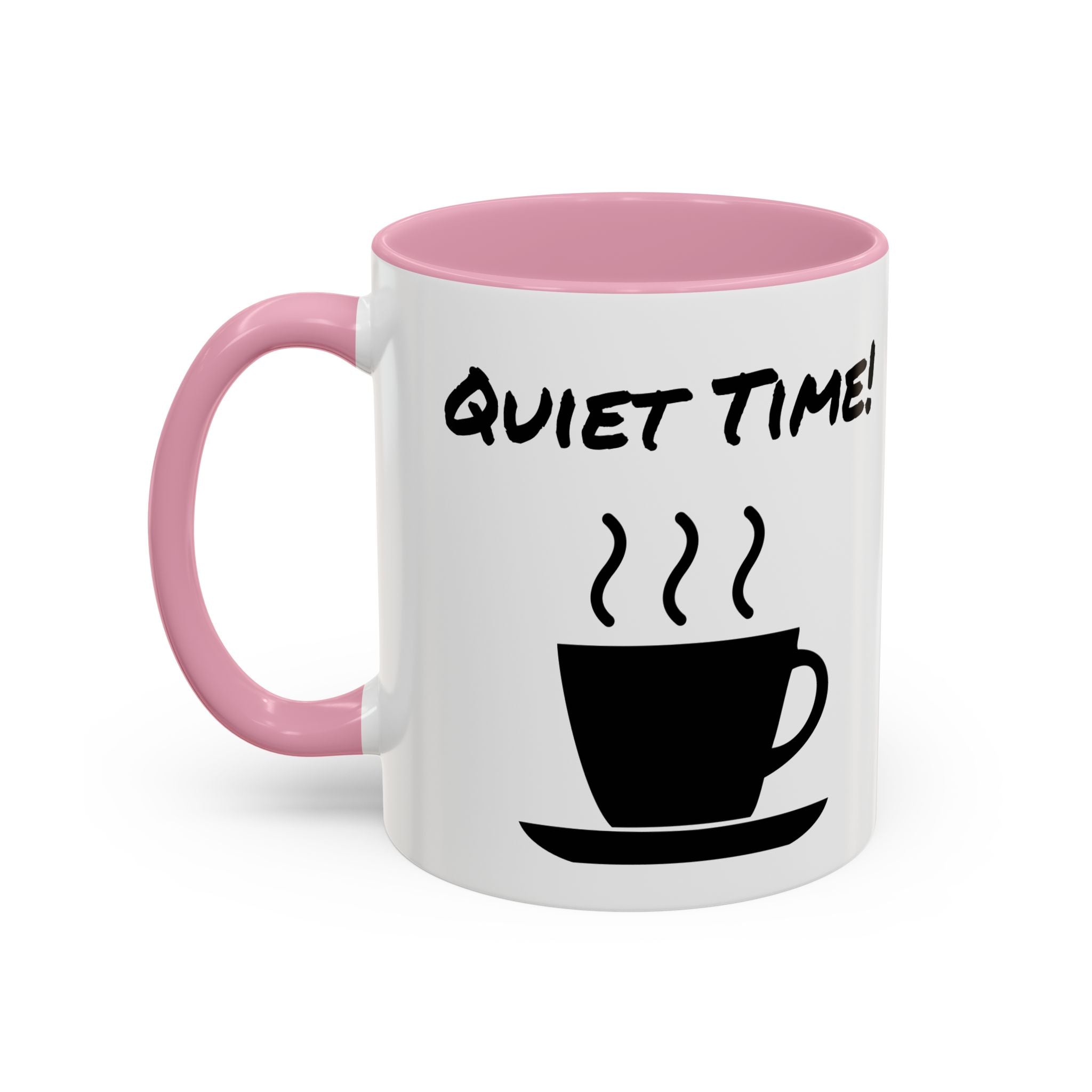 Quiet Time Coffee Mug — Black Accent 11oz/15oz