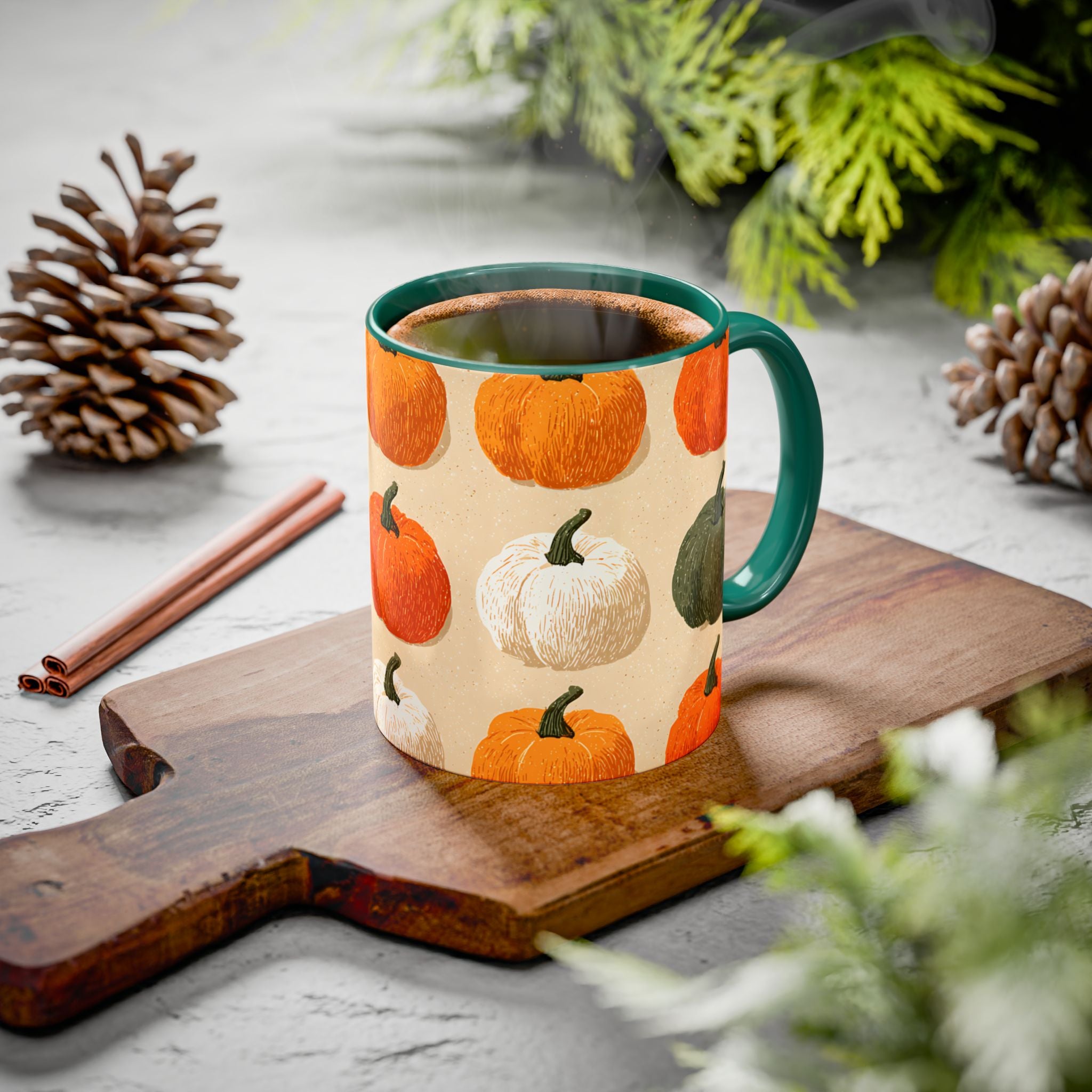Autumn Pumpkin Mugs - Cozy Coffee Cups for Fall, Seasonal Drinkware, Thanksgiving Gifts, Home Decor, Pumpkin Spice Lovers