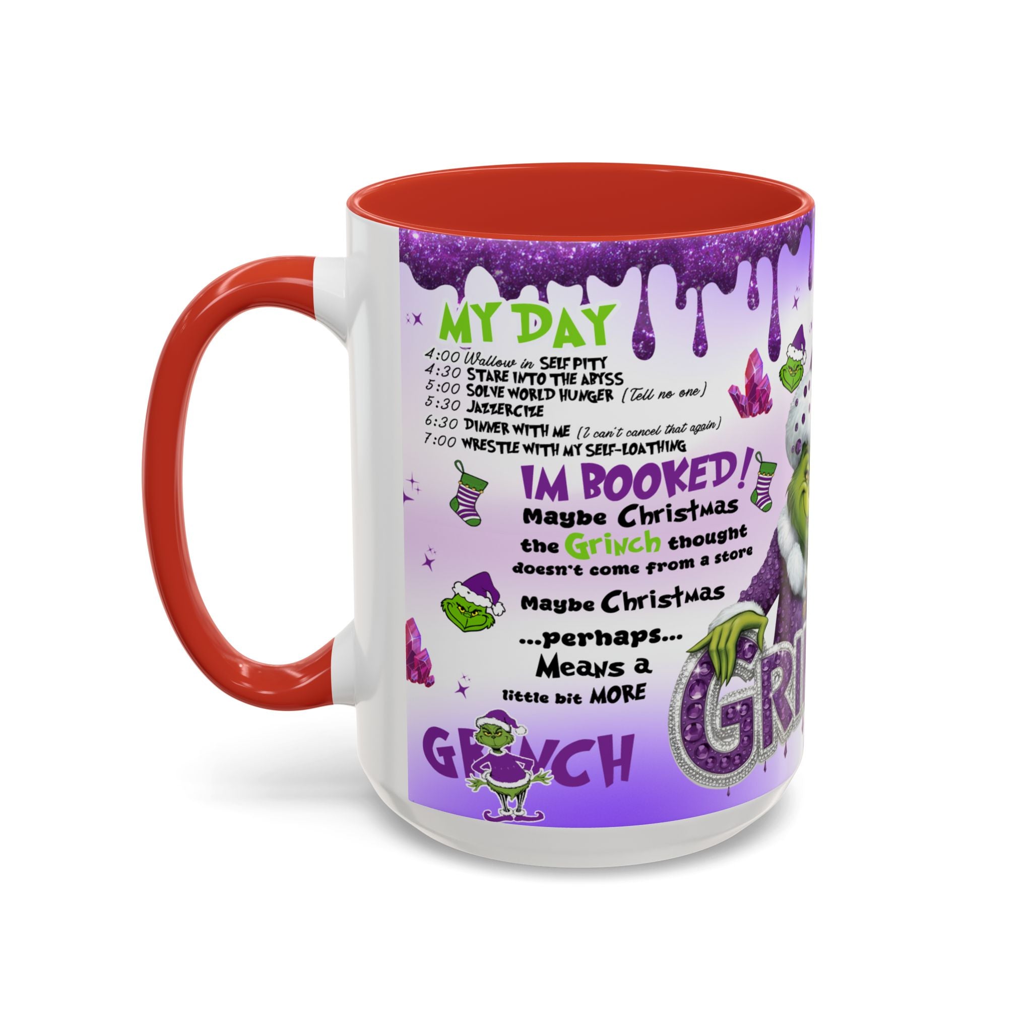 Grinchy Coffee Mug - Fun Holiday Mug, Christmas Gift, Office Decor, Grinch Lovers, DNA Test Humor
