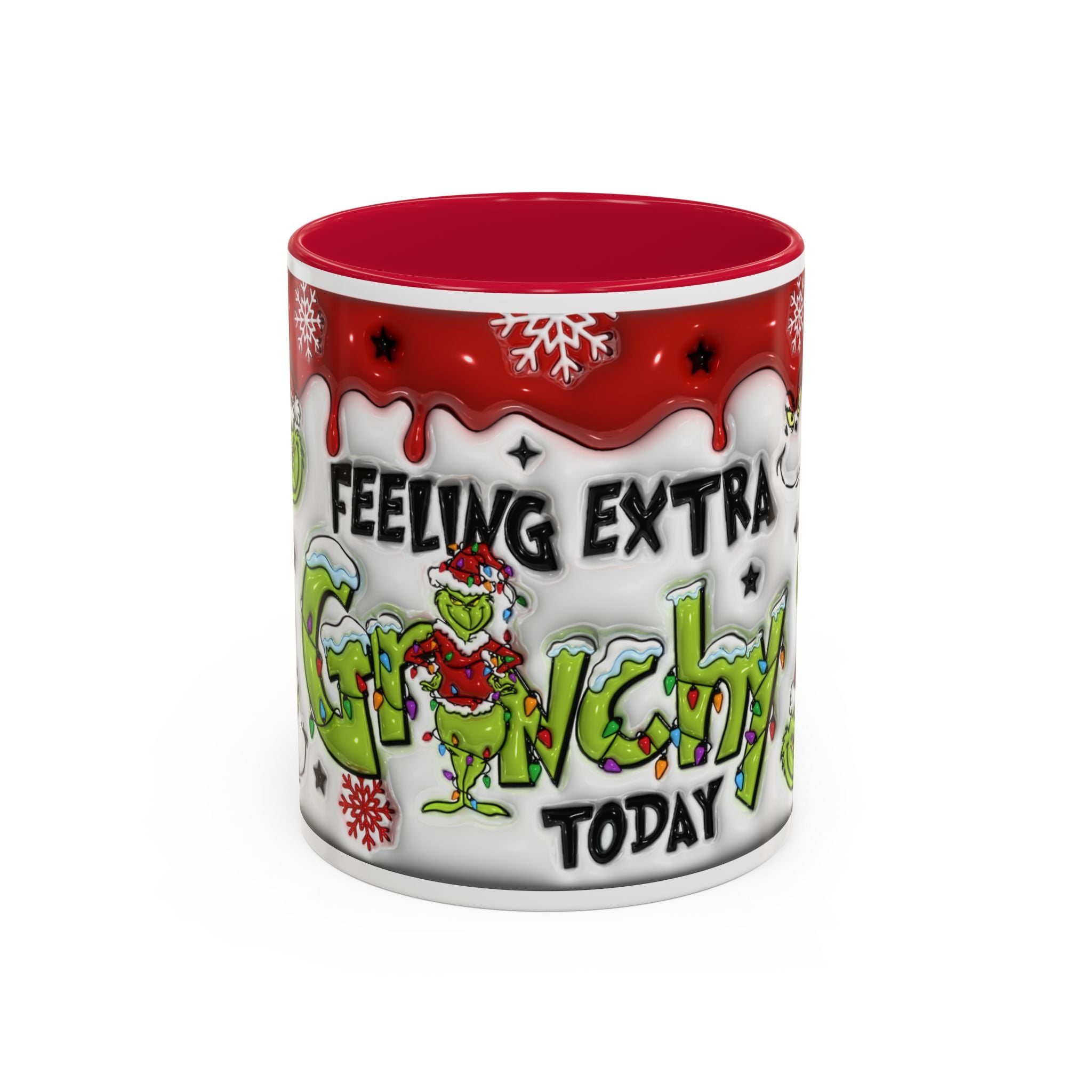 Grinch Holiday Mug - Feeling Extra Grinchy Today! Christmas Gift, Funny Coffee Cup, Holiday Decor, Winter Warmth
