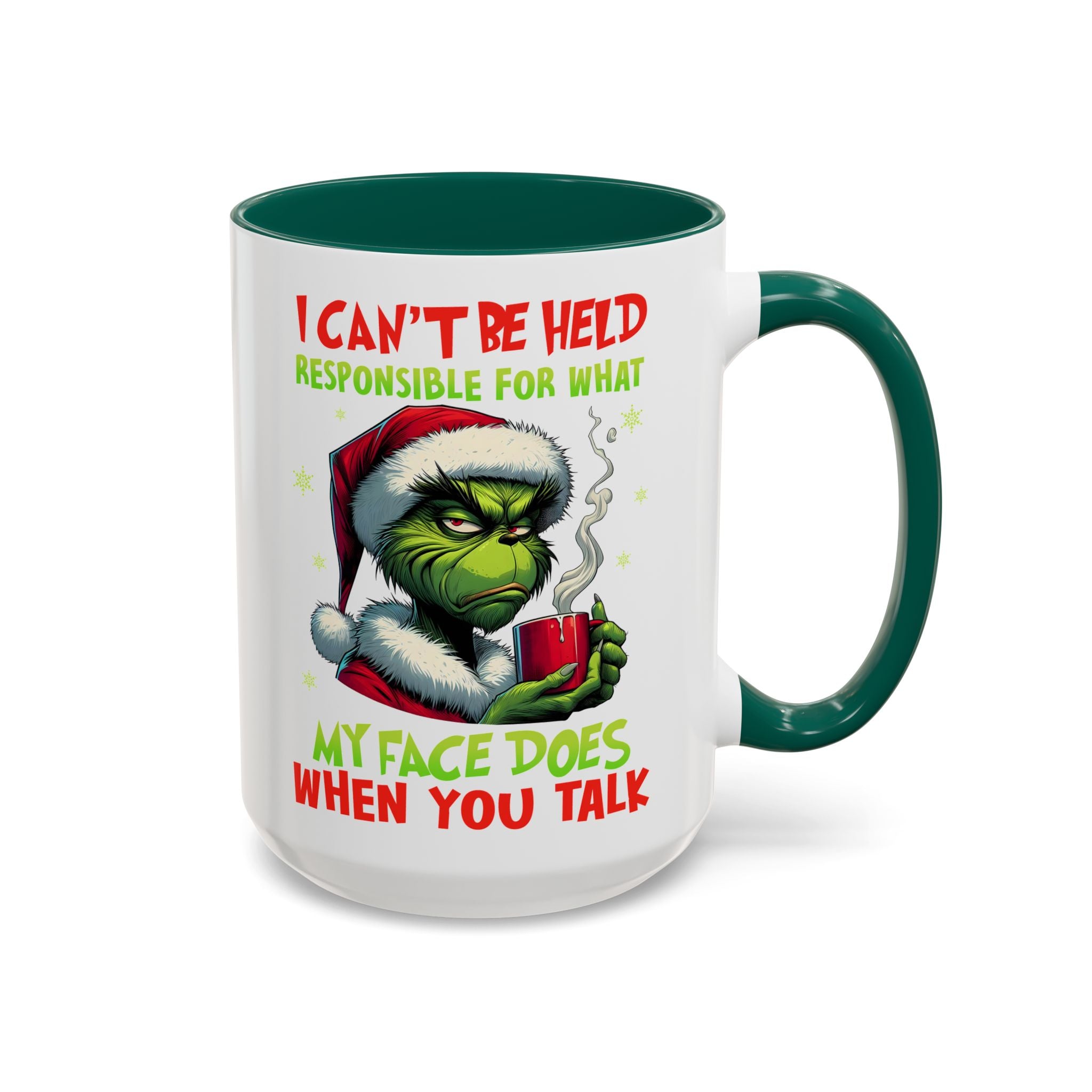 Colorful Grinch Mugs - Perfect for the Holidays, Funny Gift, Coffee Mug, Christmas Present, Office Humor, Grinch Lover