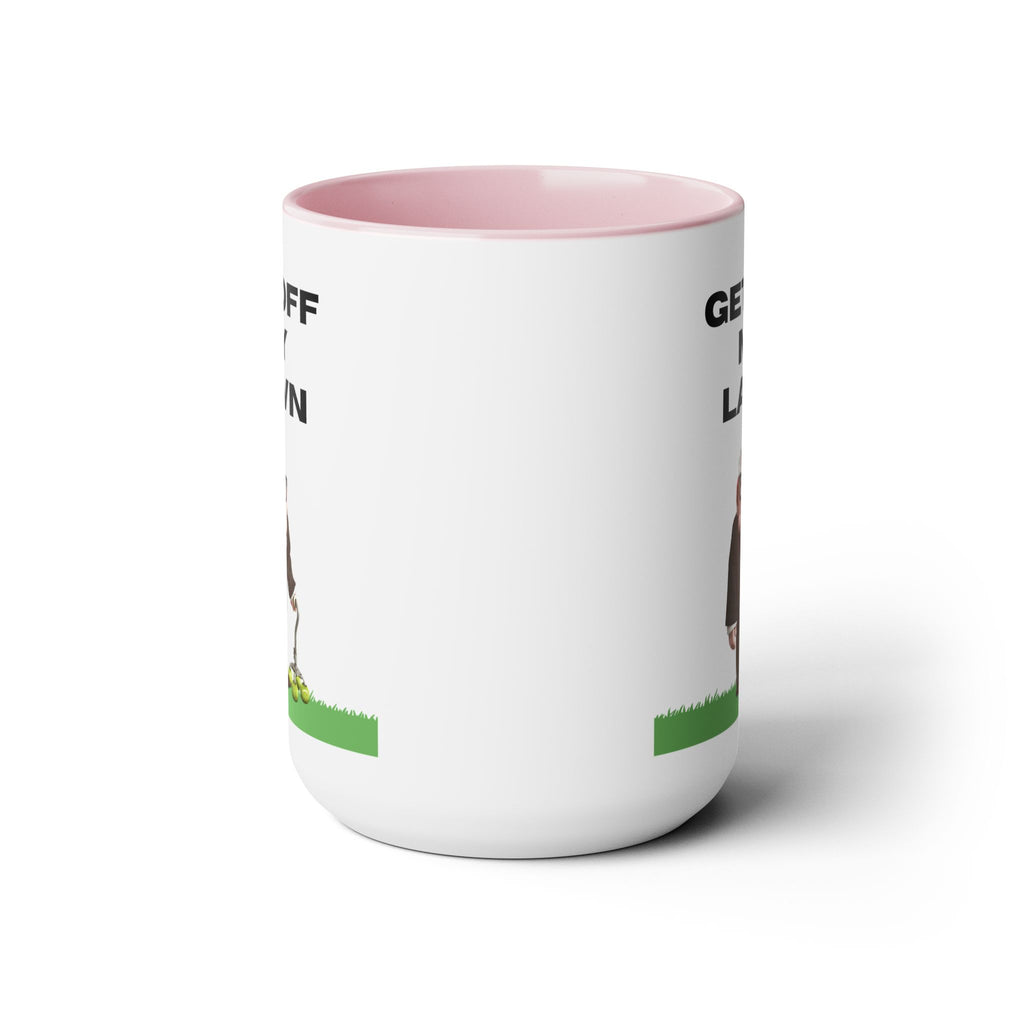 Get Off My Lawn Two-Tone Coffee Mugs, 15oz
