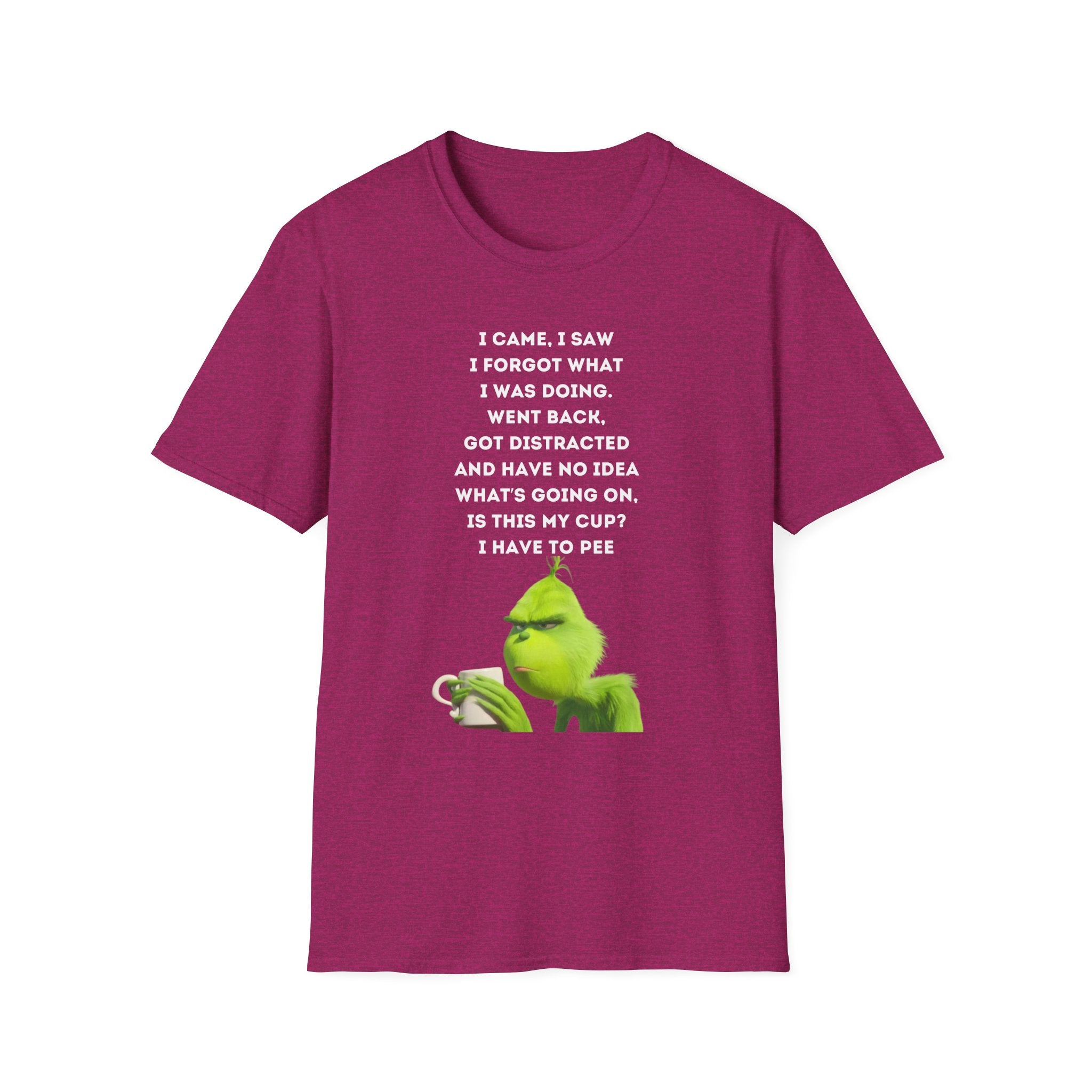 Forgetful Grinch Coffee T-Shirt | Funny Meme Holiday Tee