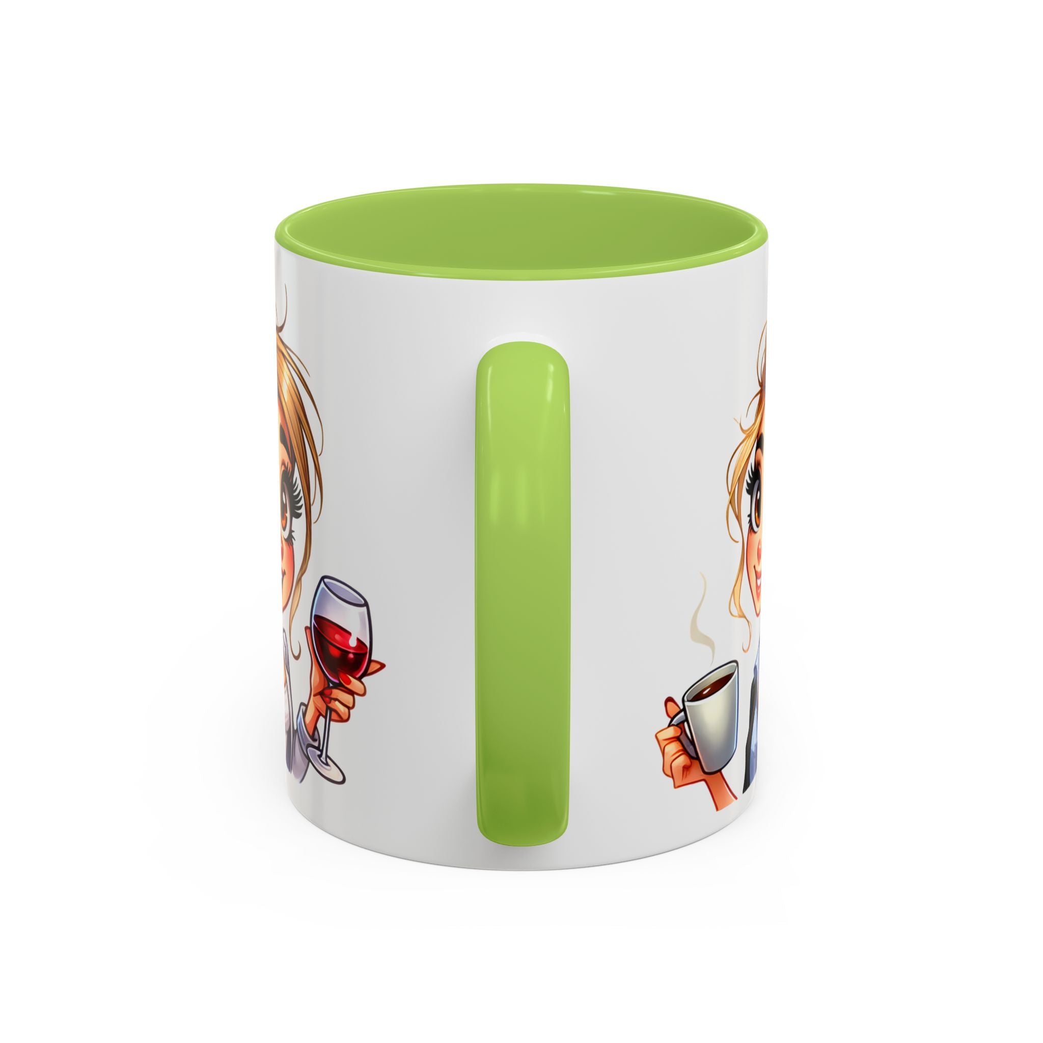 My Day Starts With Coffee and Ends With Wine Mug | Accent Coffee Mug