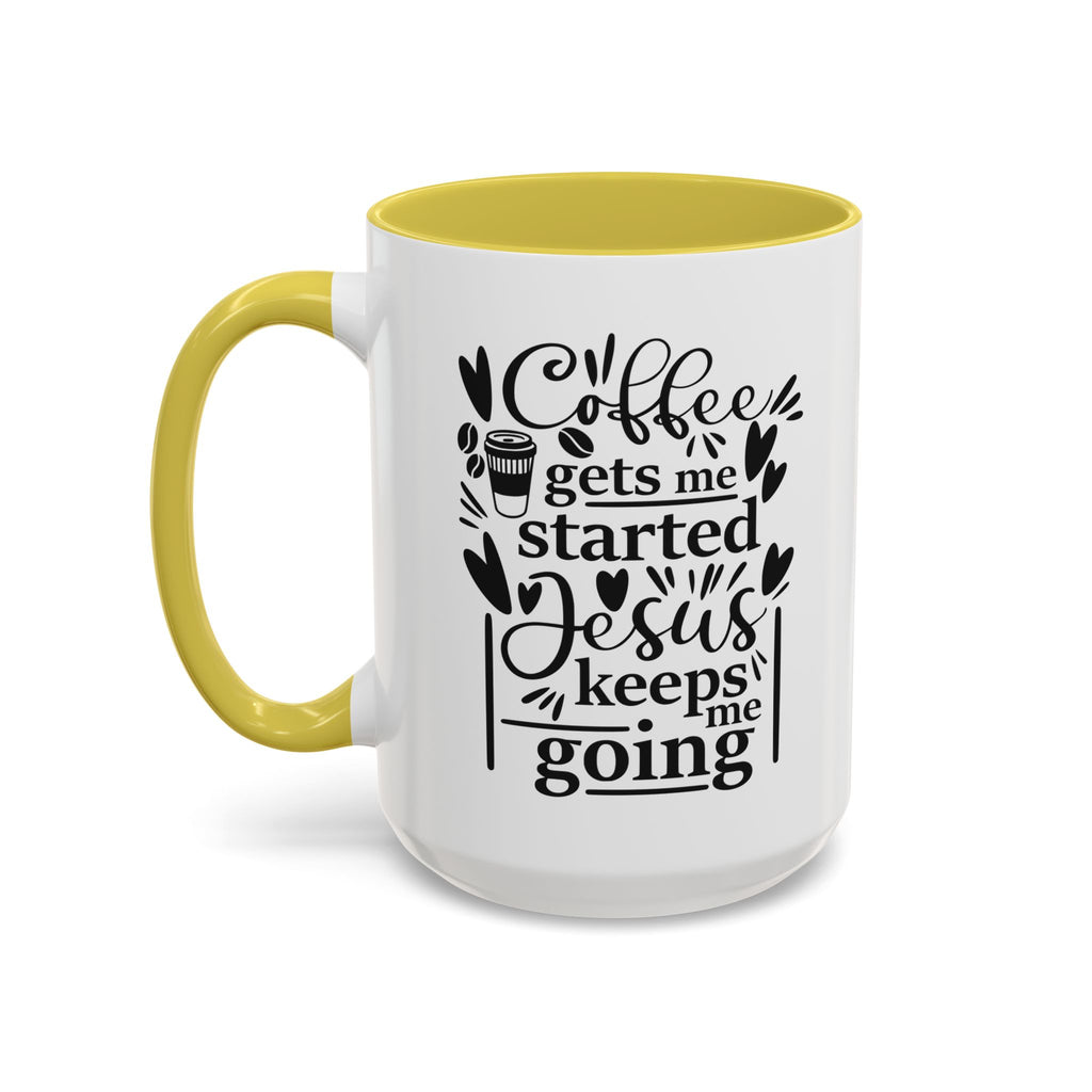 Faithful Morning Mug, Christian Coffee Cup, Religious Tea Mug, Jesus and Coffee Drinkware, Colorful Ceramic Mug