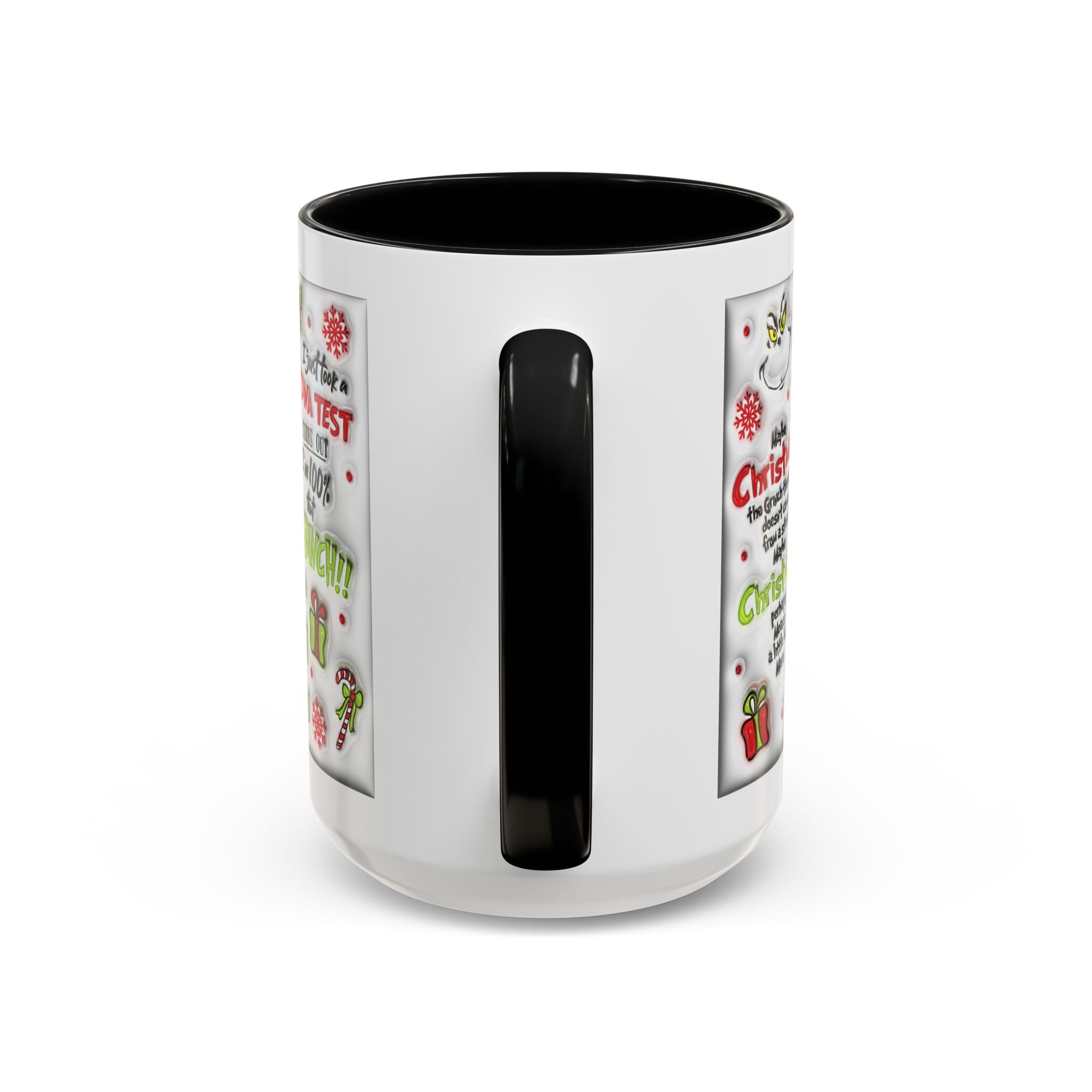 Grinchy Holiday Coffee Mug — "Feeling Extra Grinchy Today" Accent Mug (11/15oz)
