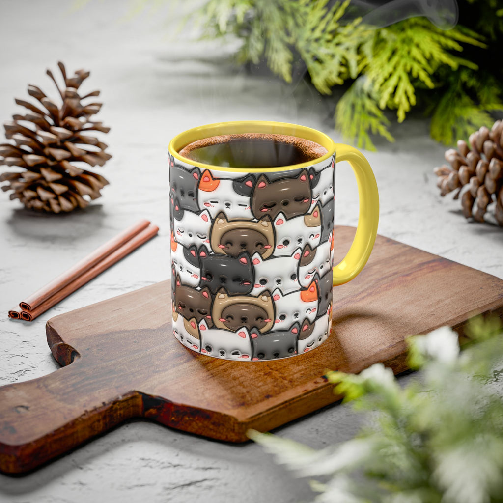 Colorful Cat Mugs - Cute Pet Lover Gift, Cat-Themed Coffee Cup, Cat Lover's Mug, Fun Kitchen Decor, Feline Art Drinkware