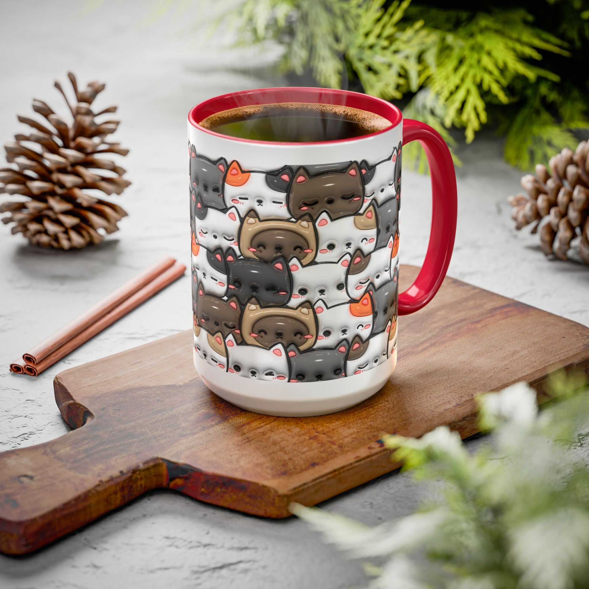 Colorful Cat Mugs - Cute Pet Lover Gift, Cat-Themed Coffee Cup, Cat Lover's Mug, Fun Kitchen Decor, Feline Art Drinkware
