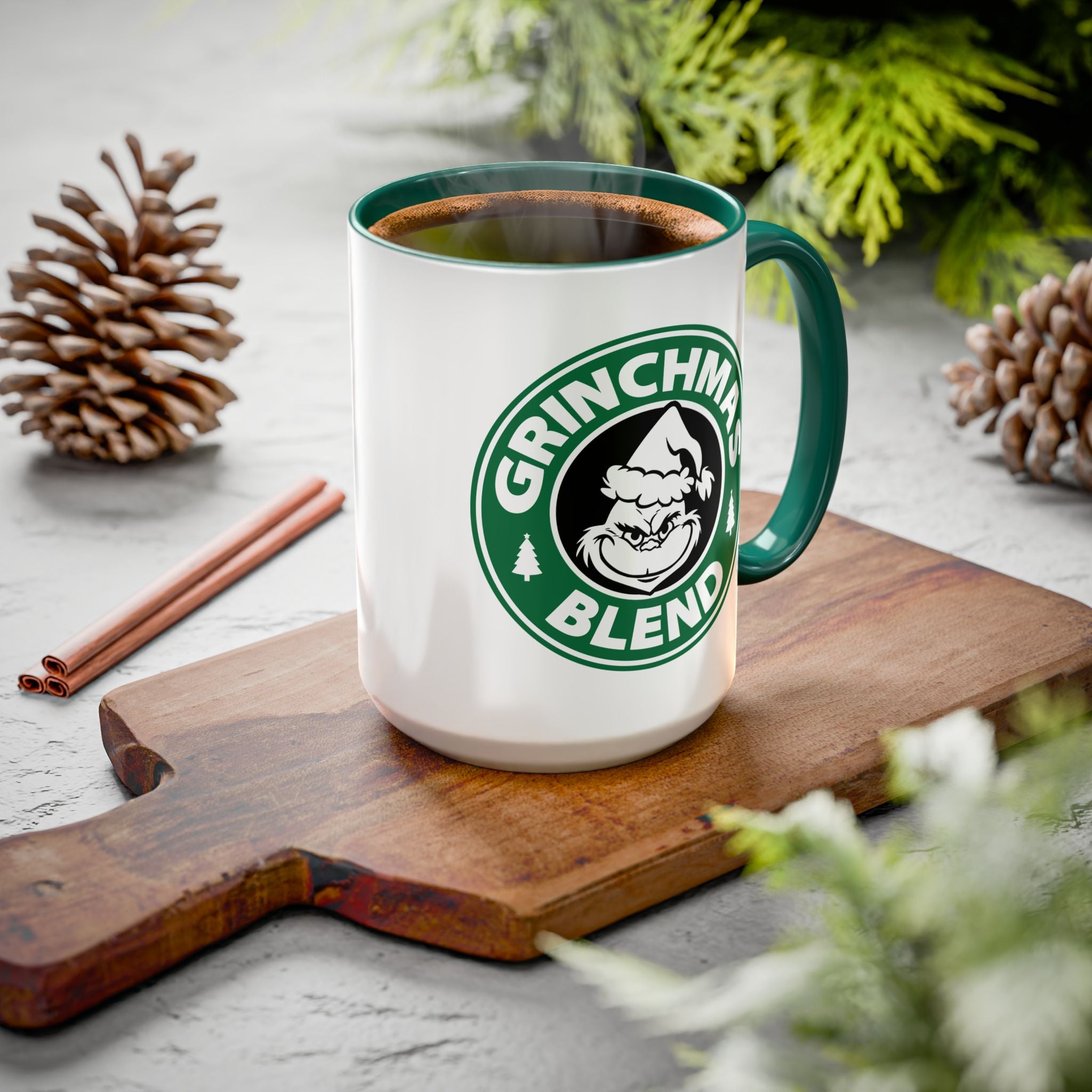 Christmas Grinch Coffee Mug, Colorful 11oz & 15oz Mugs, Holiday Gift, Funny Grinchmas Mug, Winter Decor, Unique Coffee Cup