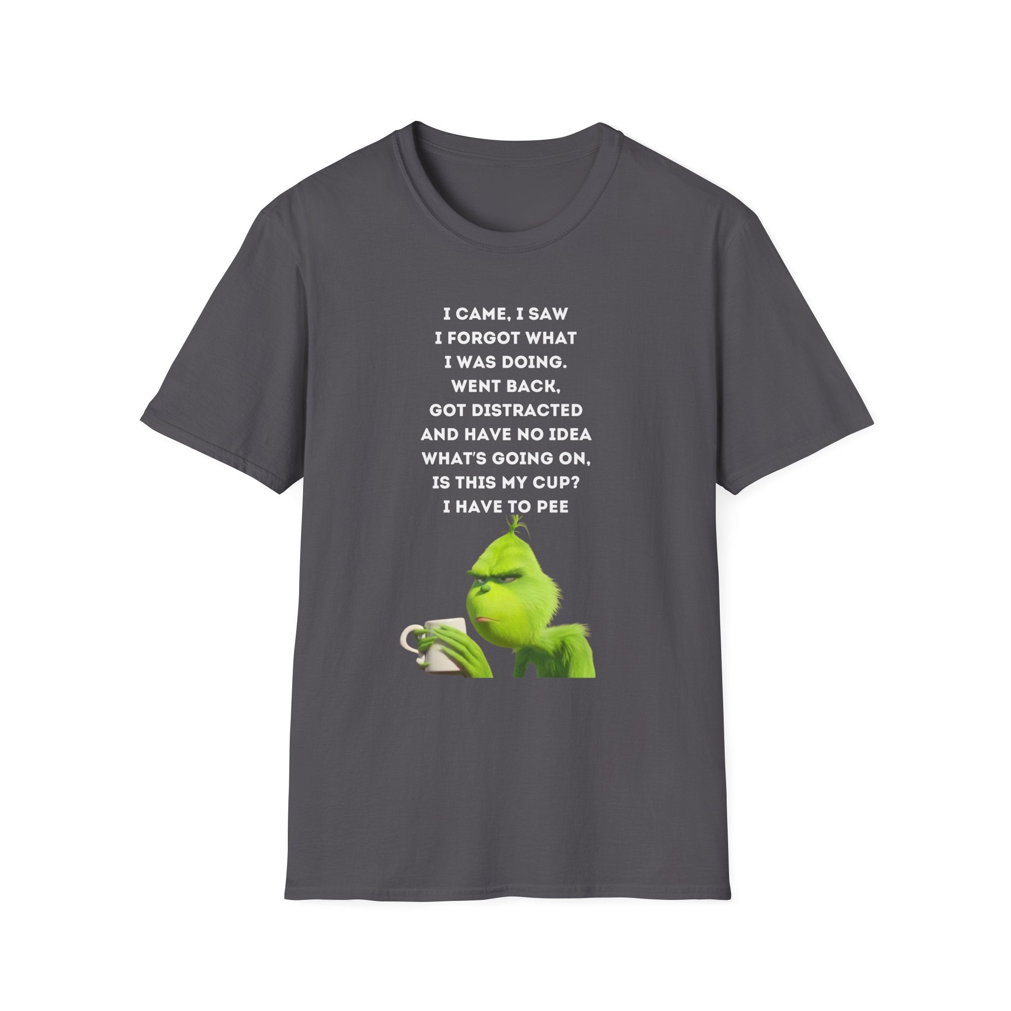 Forgetful Grinch Coffee T-Shirt | Funny Meme Holiday Tee