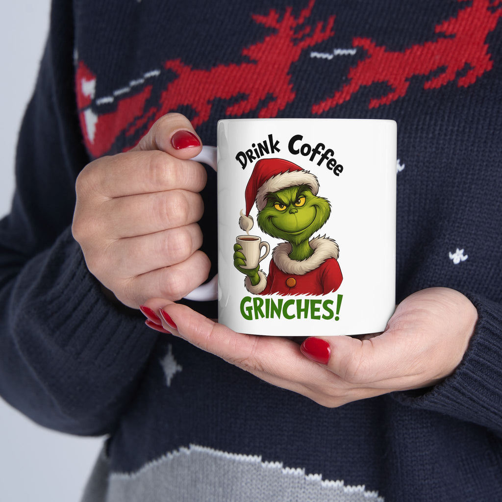 Grinch Coffee Ceramic Mug - Perfect Holiday Gift, Xmas Mug, Funny Coffee Cup, Grinch Lovers, Christmas Decor