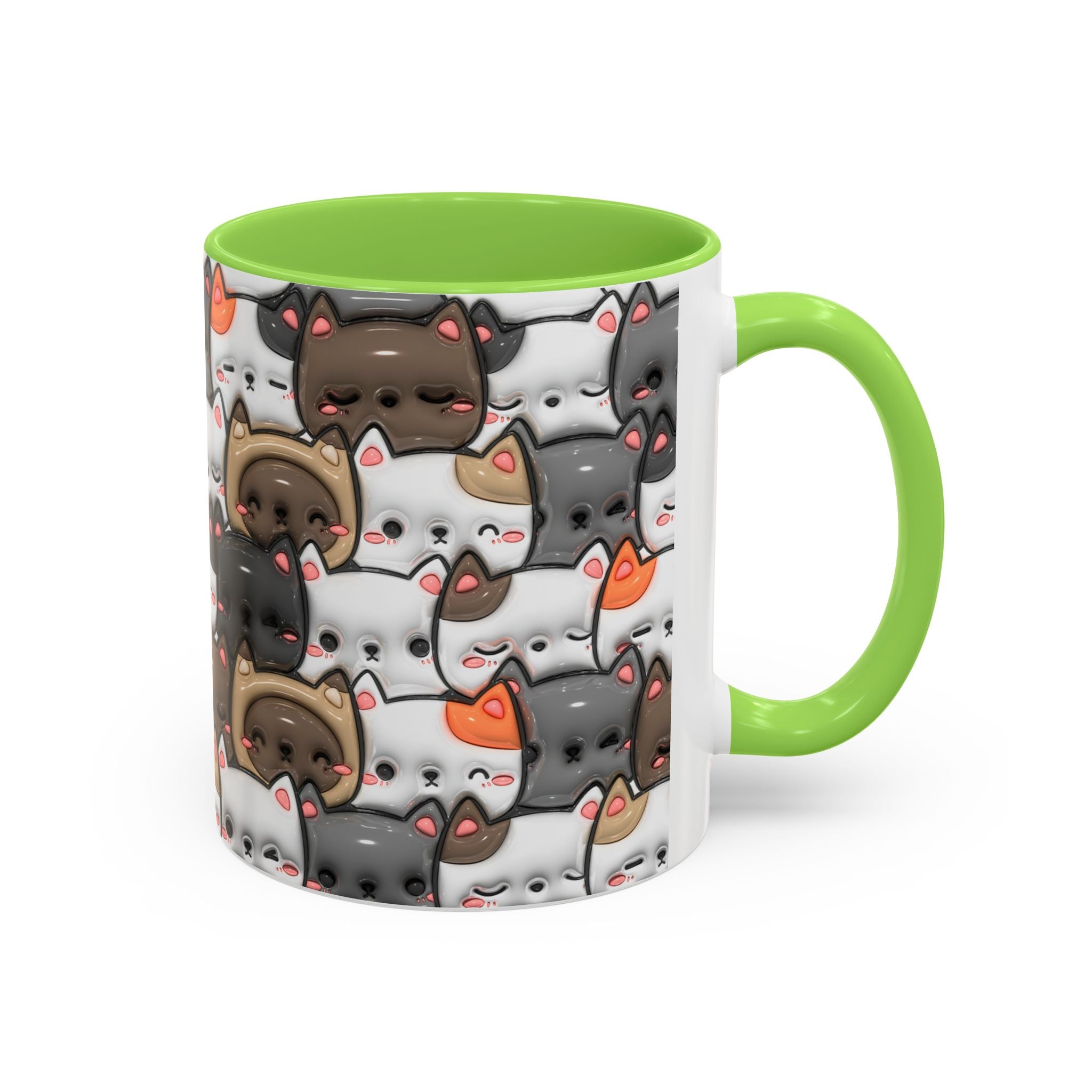 Colorful Cat Mugs - Cute Pet Lover Gift, Cat-Themed Coffee Cup, Cat Lover's Mug, Fun Kitchen Decor, Feline Art Drinkware
