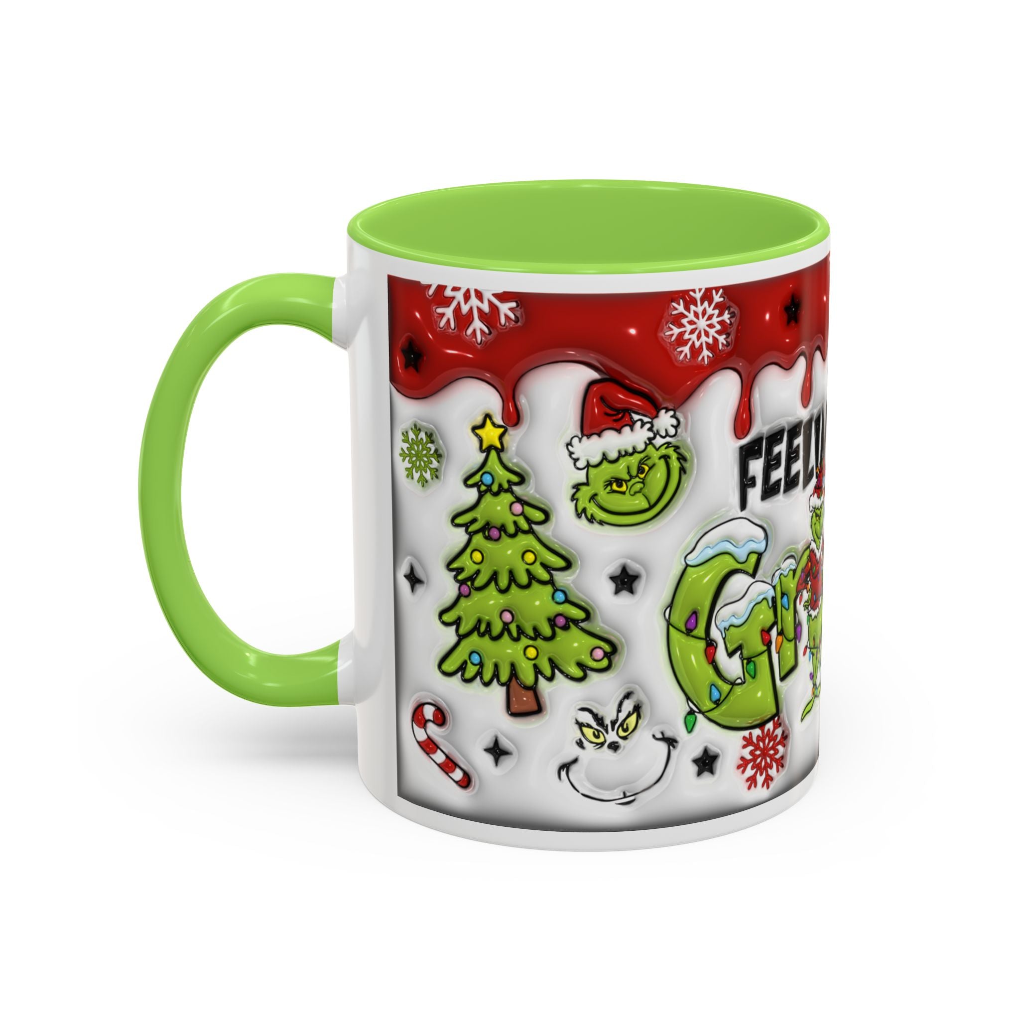Grinch Holiday Mug - Feeling Extra Grinchy Today! Christmas Gift, Funny Coffee Cup, Holiday Decor, Winter Warmth
