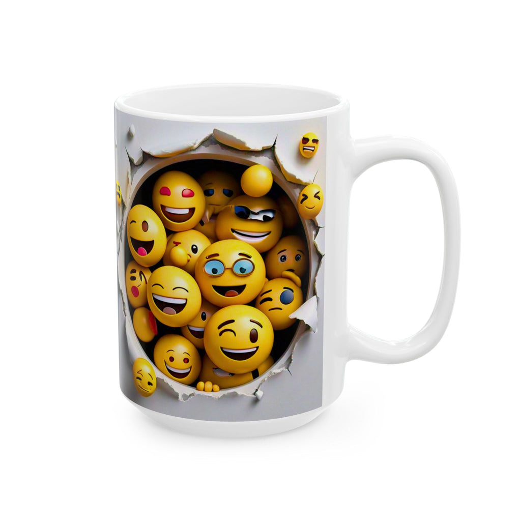 Laughing Emoji Burst Mug | Ceramic Mug