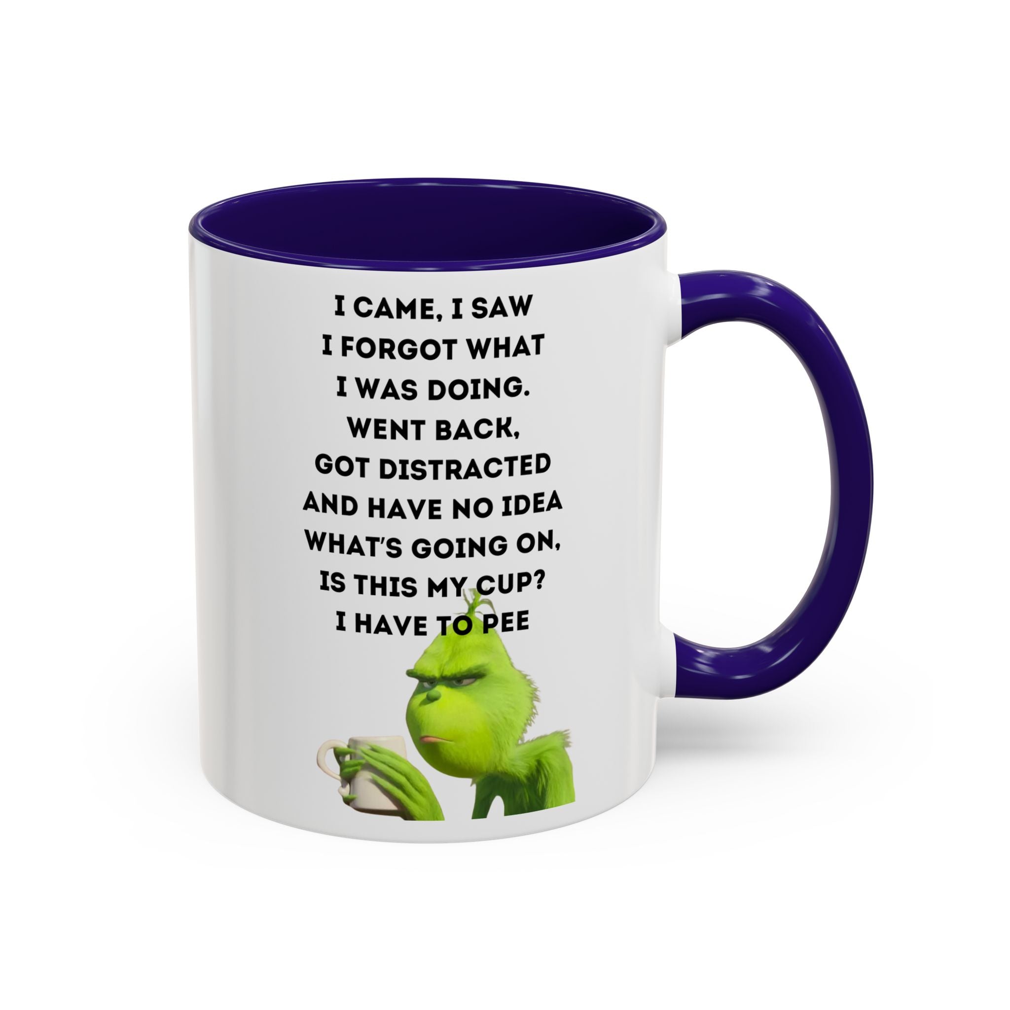 Colorful Grinch Coffee Mug, Fun Holiday Gift, Funny Tea Cup, Quirky Kitchen Decor, Grinch Fan Mug, Christmas Gift Idea