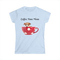 Coffee Time Mom T-Shirt, Cute Dog Tee, Fun Gift for Moms, Coffee Lover Shirt, Pet Lover Apparel, Mother's Day Gift