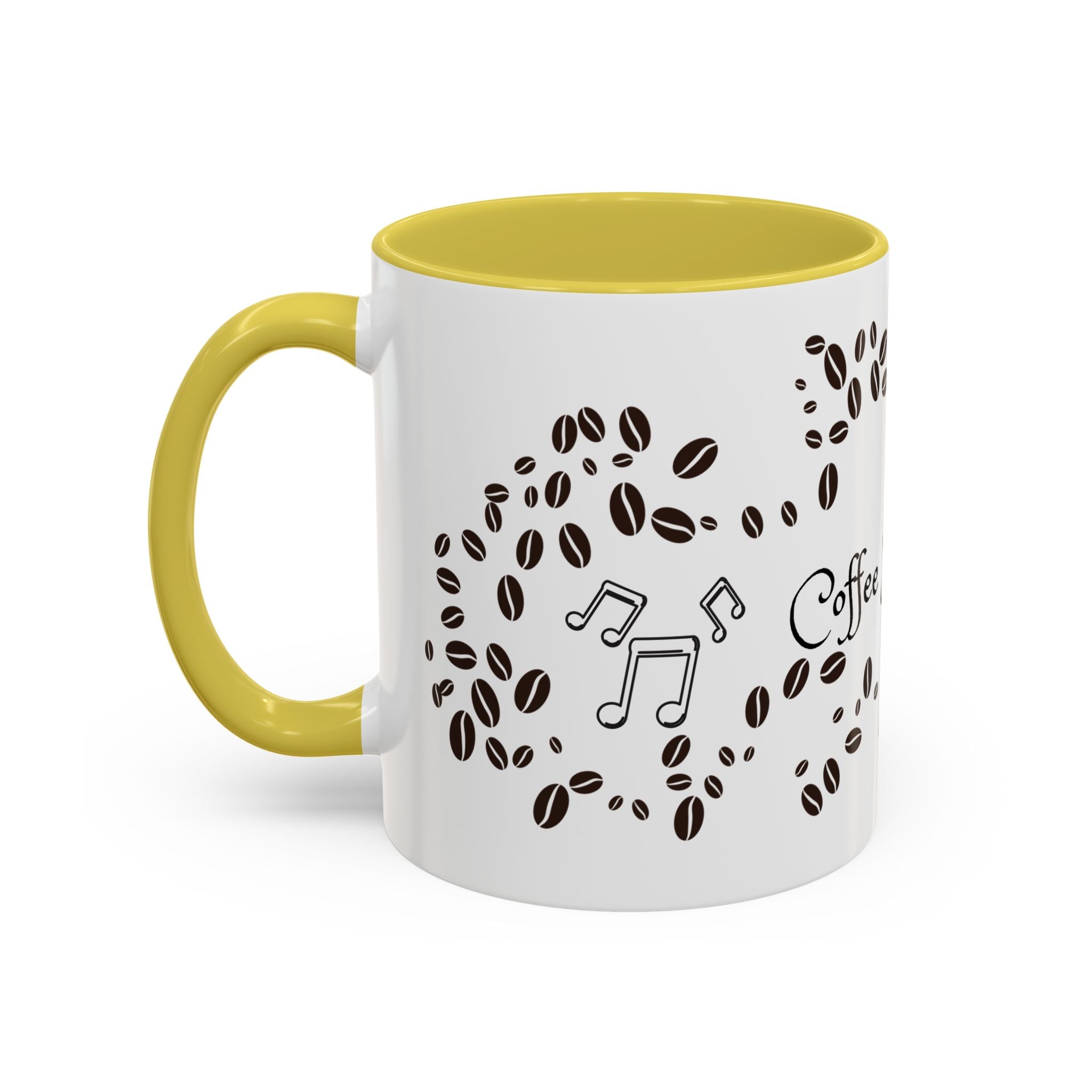 Coffee Sings to Me Mug — 11oz/15oz Ceramic Coffee Bean Music Mug